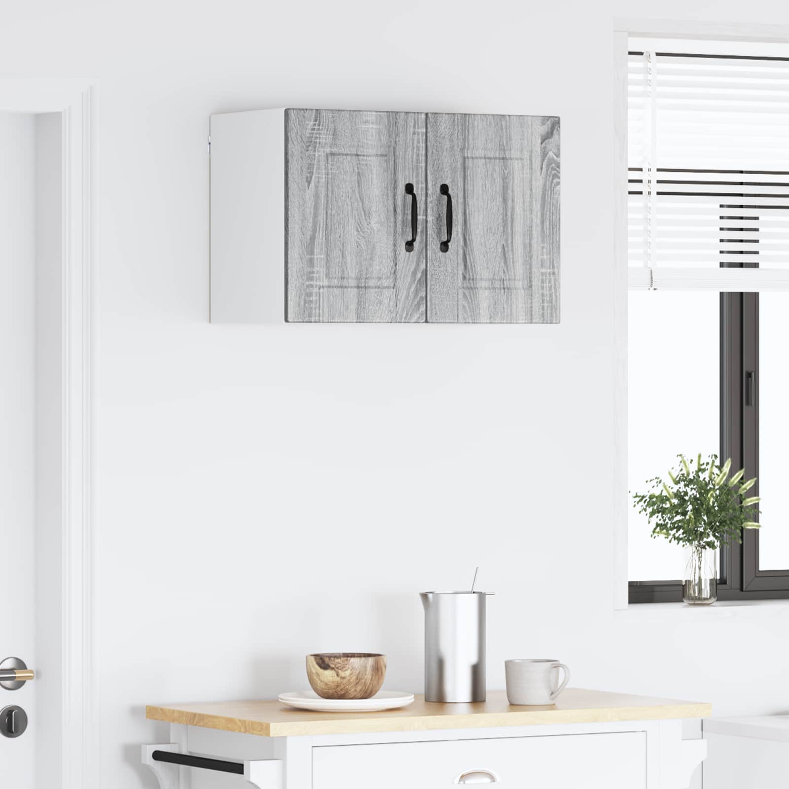 Vaatwasserpaneel met plank 2 pcs Grijs Sonoma 30 x 31 x 40 cm is nu te koop bij PeponiXL, paradijselijk wonen!