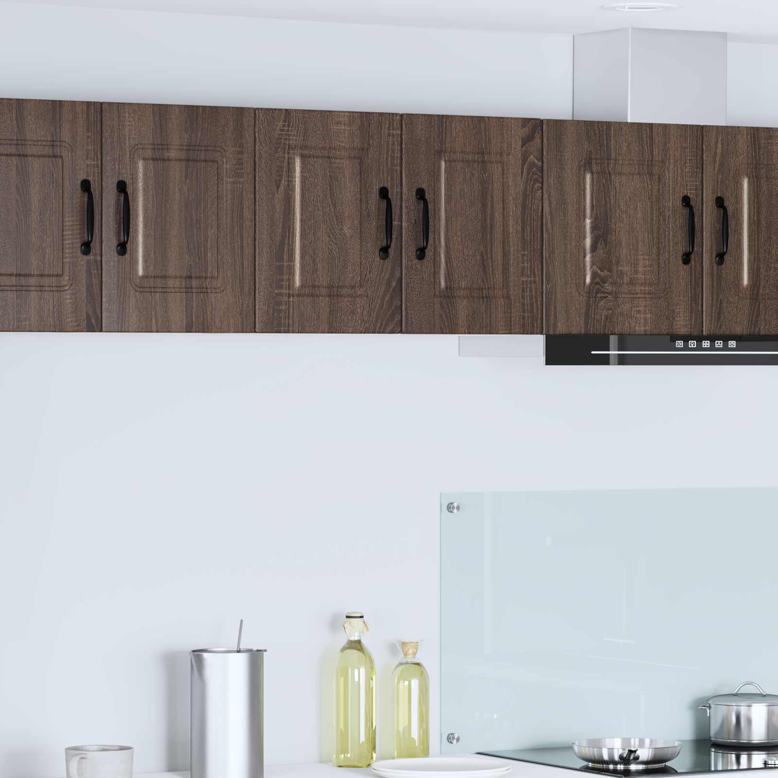 Vaatwasserpaneel 2 pcs Bruin Eiken 30 x 31 x 40 cm Bewerkt hout is nu te koop bij PeponiXL, paradijselijk wonen!
