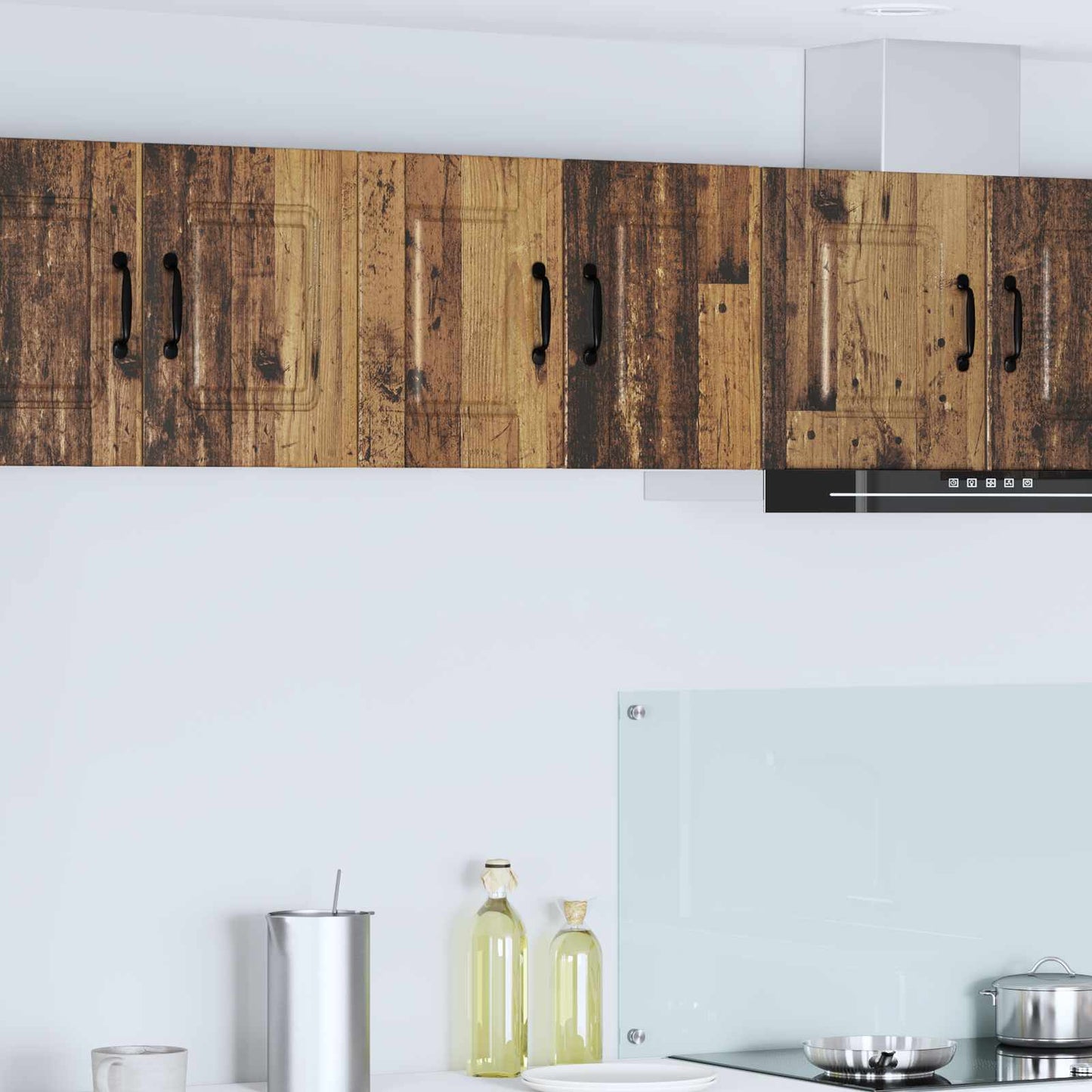 Keukenkast met plank 2 pcs Oudhout 30 x 31 x 40 cm Bewerkt hout is nu te koop bij PeponiXL, paradijselijk wonen!