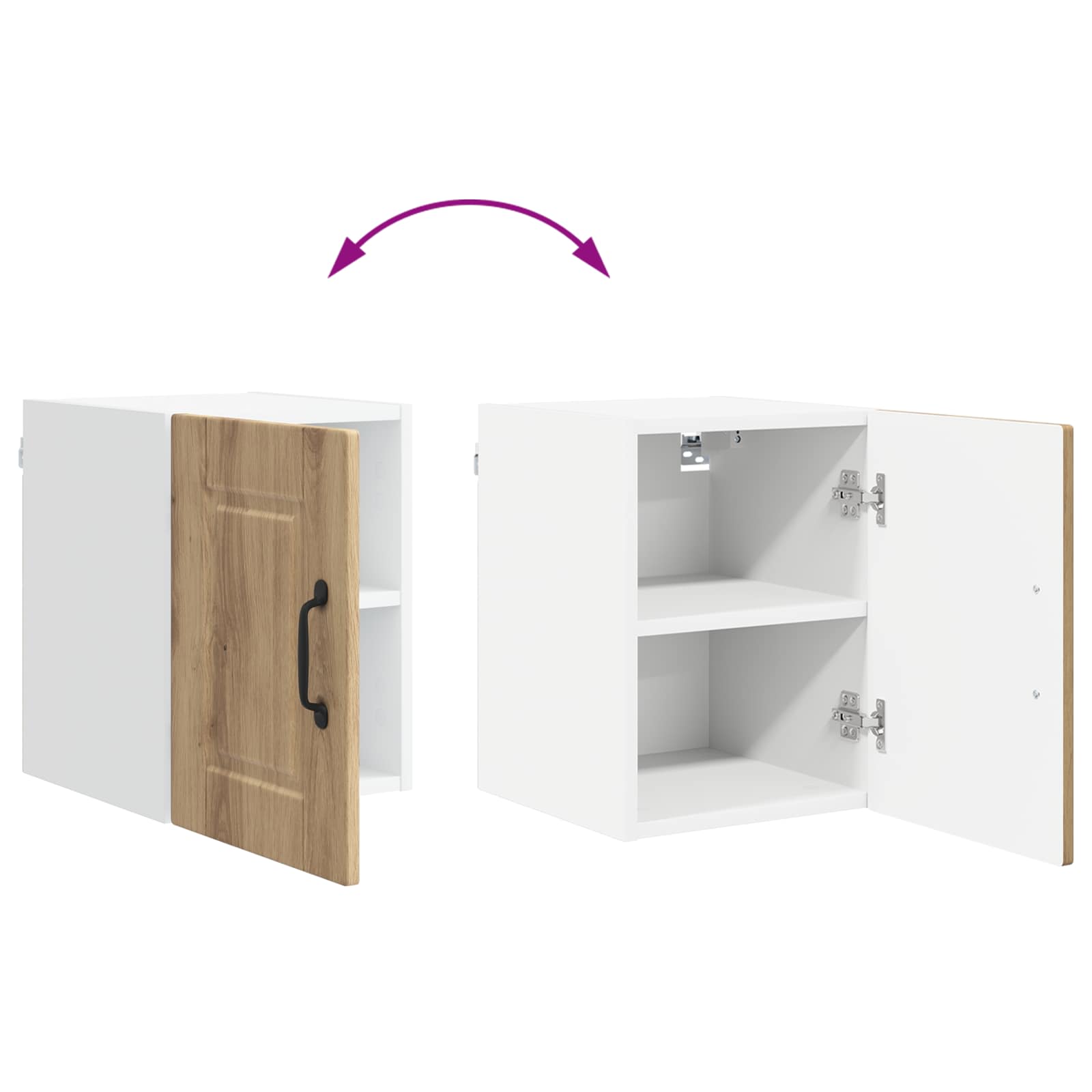 Keukenkast met plank Artisan Eiken 30 x 31 x 40 cm Bewerkt hout is nu te koop bij PeponiXL, paradijselijk wonen!