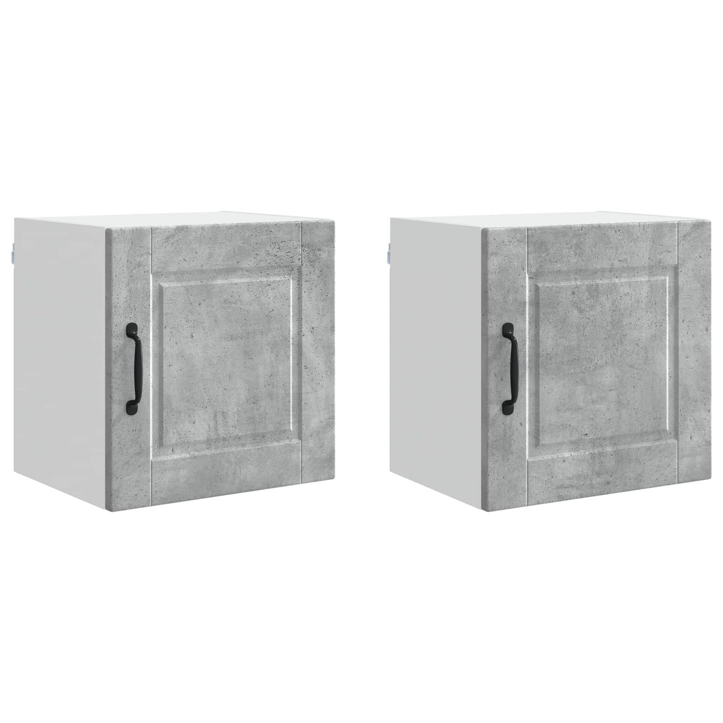 Keukenkast 2 pcs Beton Grijs 40 x 31 x 40 cm Bewerkt hout is nu te koop bij PeponiXL, paradijselijk wonen!
