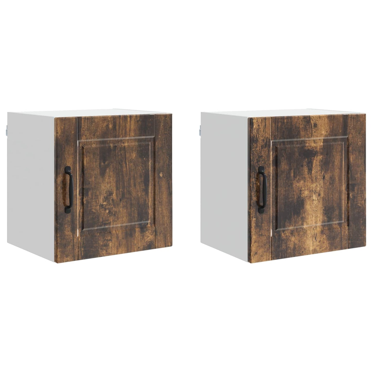 Vaatwasserpaneel met plank 2 pcs Gerookt eiken 40 x 31 x 40 cm is nu te koop bij PeponiXL, paradijselijk wonen!