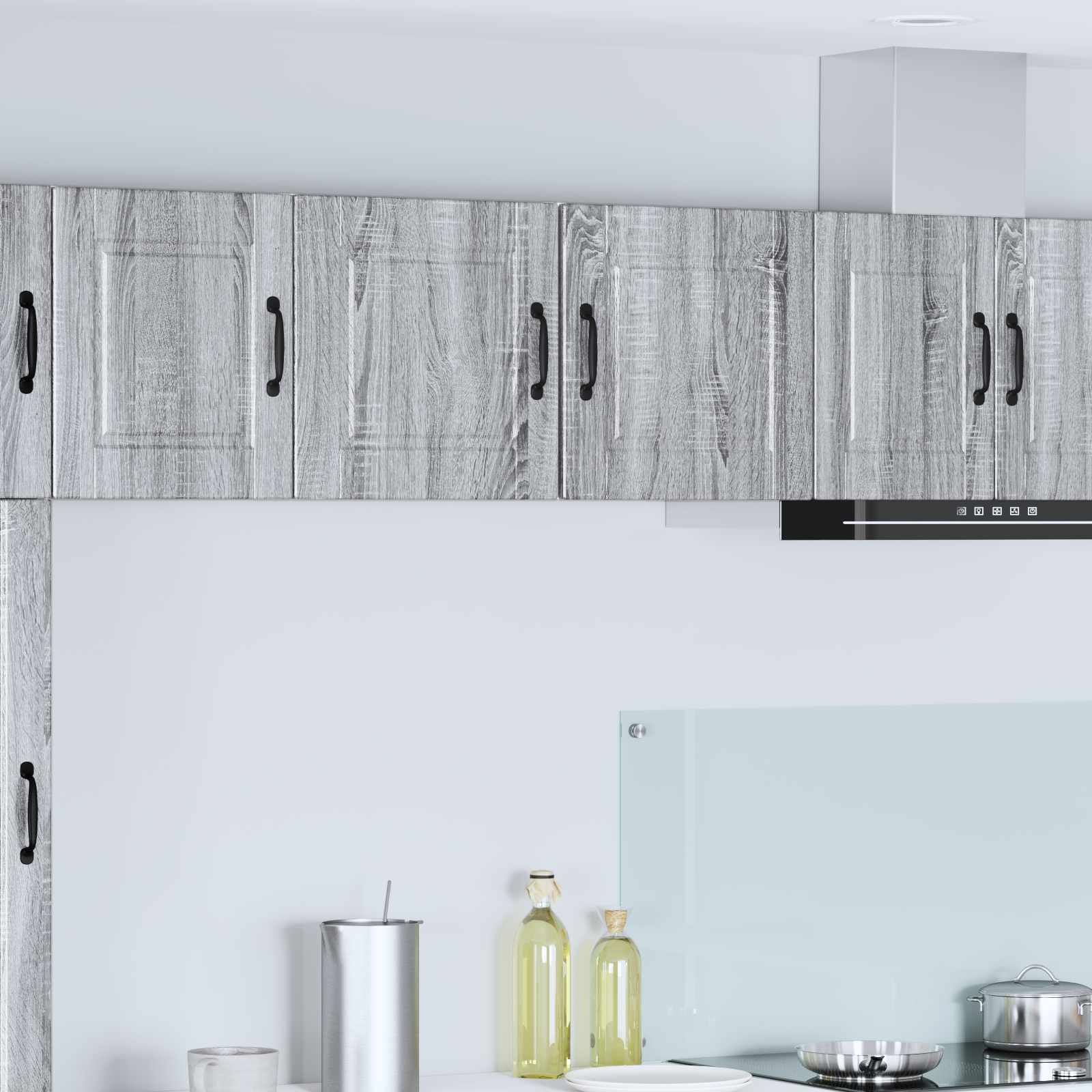 Vaatwasserpaneel met plank 2 pcs Grijs Sonoma 40 x 31 x 40 cm is nu te koop bij PeponiXL, paradijselijk wonen!