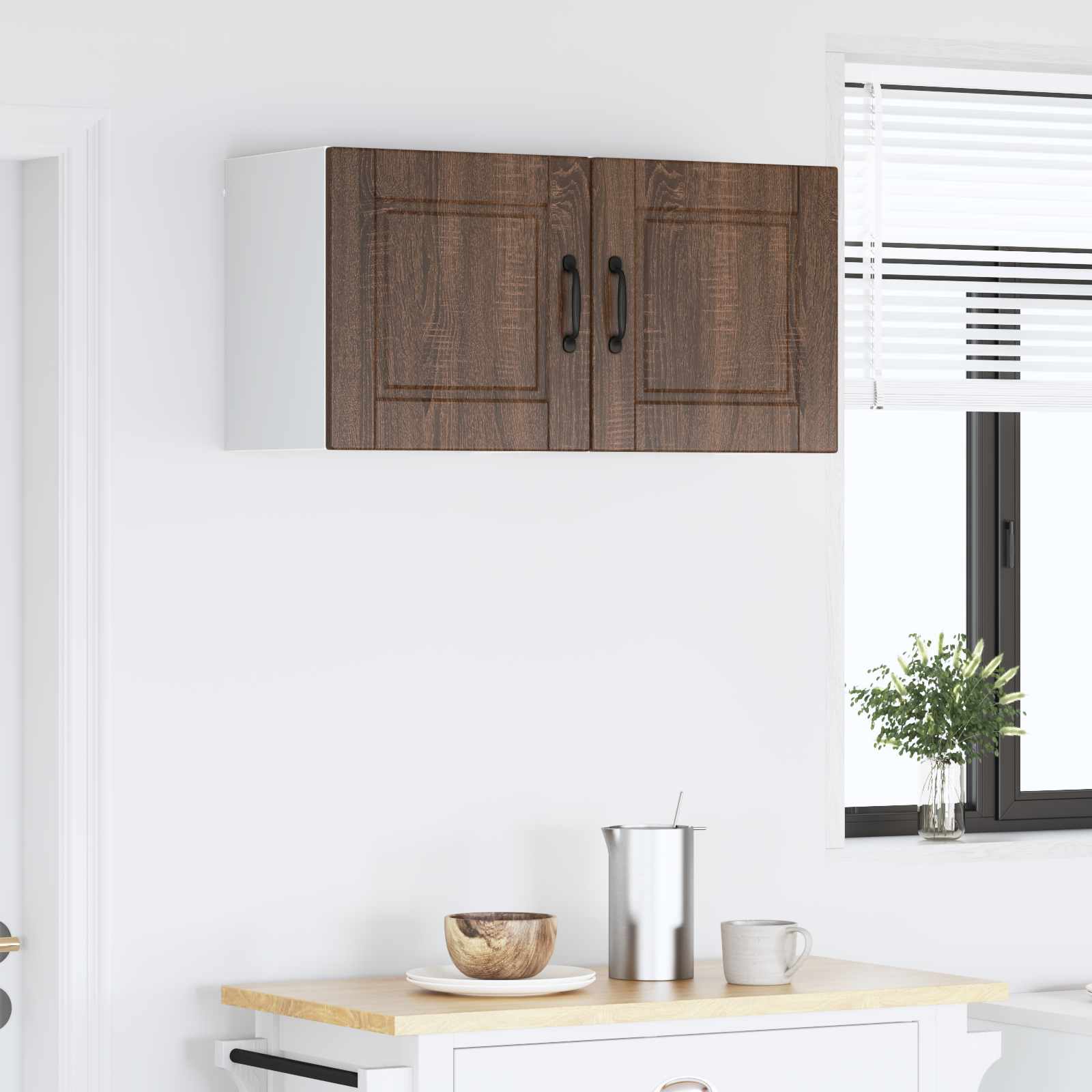 Vaatwasserpaneel 2 pcs Bruin Eiken 40 x 31 x 40 cm Bewerkt hout is nu te koop bij PeponiXL, paradijselijk wonen!