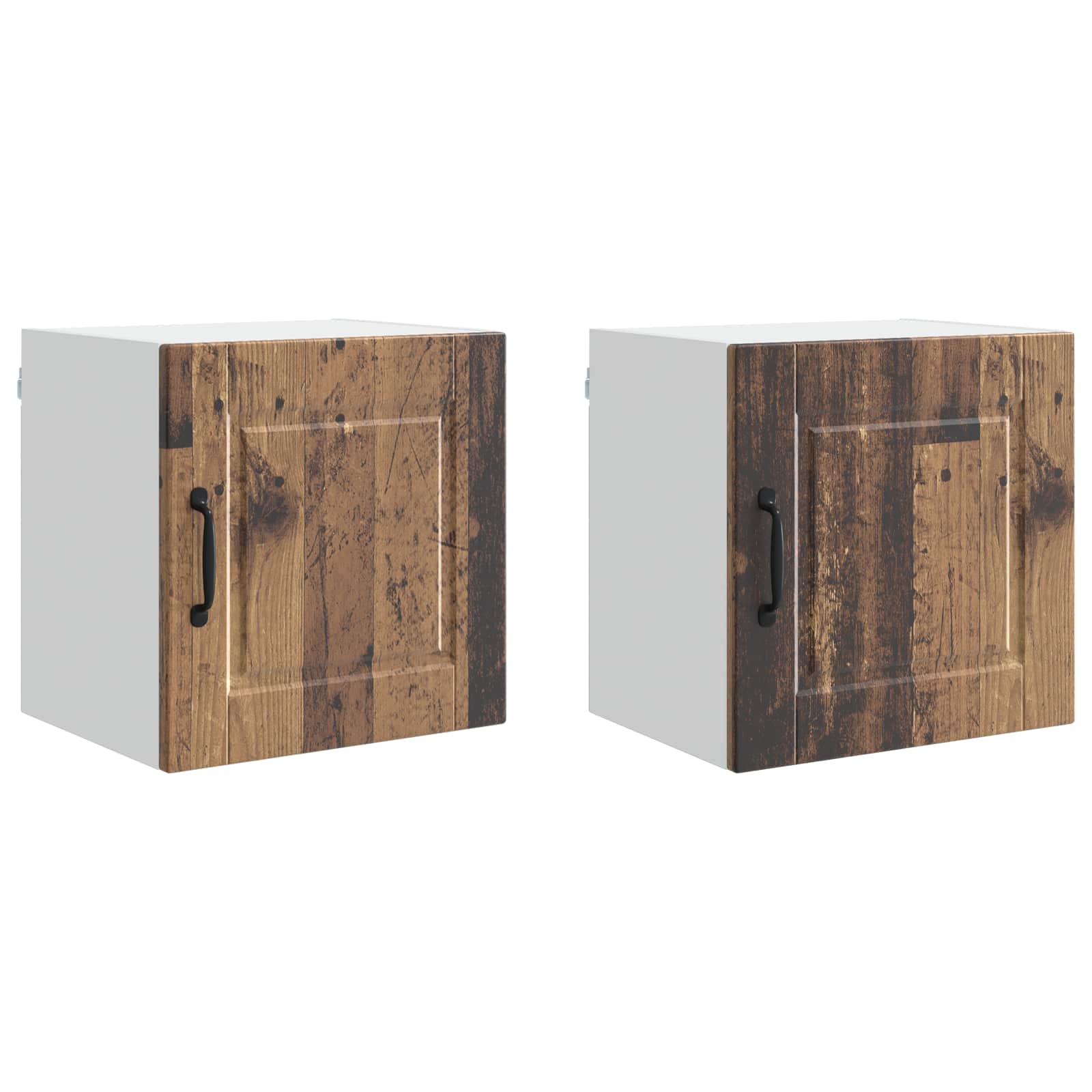 Keukenkast met plank 2 pcs Oudhout 40 x 31 x 40 cm Bewerkt hout is nu te koop bij PeponiXL, paradijselijk wonen!