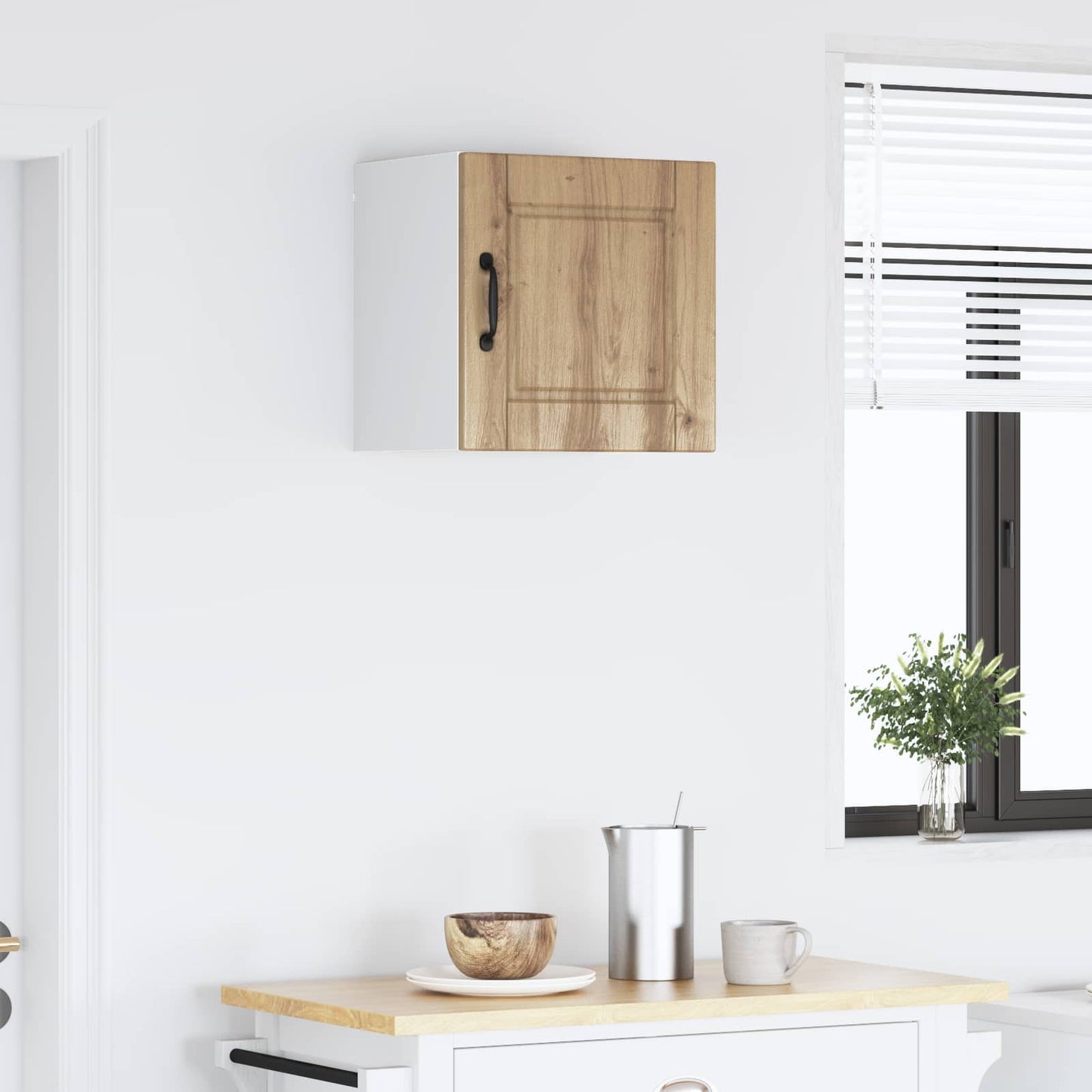 Keukenkast met plank Artisan Eiken 40 x 31 x 40 cm Bewerkt hout is nu te koop bij PeponiXL, paradijselijk wonen!