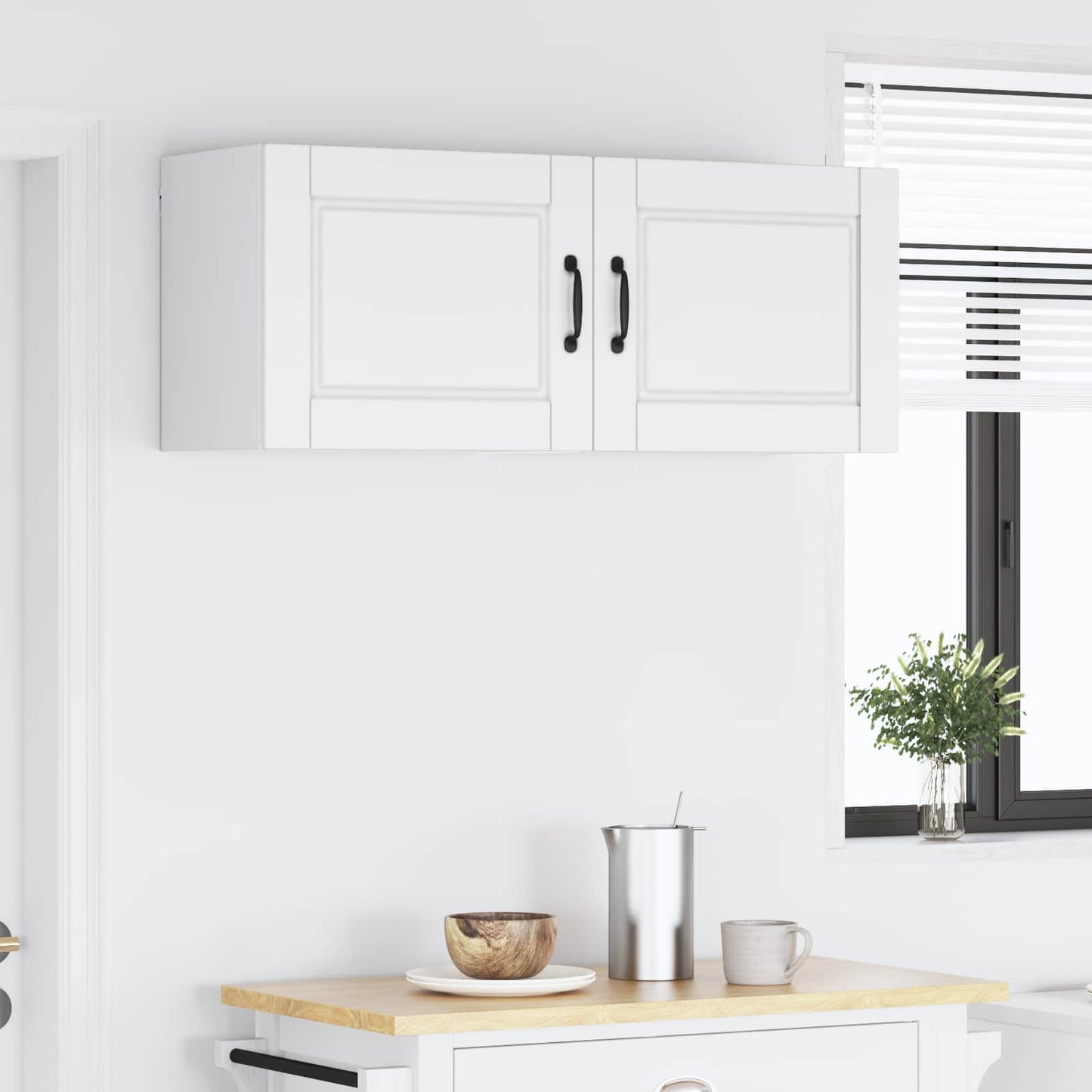 Keukenkast met plank 2 pcs Wit 50 x 31 x 40 cm Bewerkt hout is nu te koop bij PeponiXL, paradijselijk wonen!