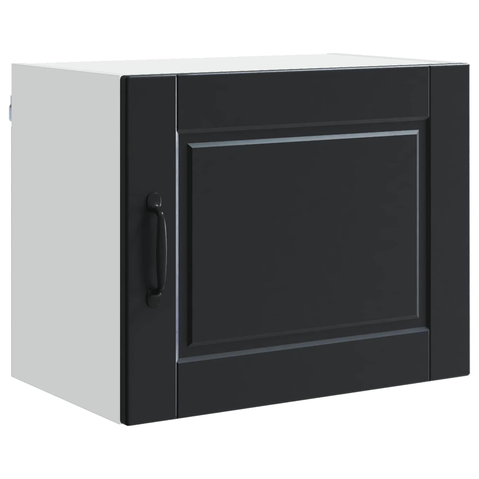 Vaatwasserpaneel met plank Zwart 50 x 31 x 40 cm Bewerkt hout is nu te koop bij PeponiXL, paradijselijk wonen!