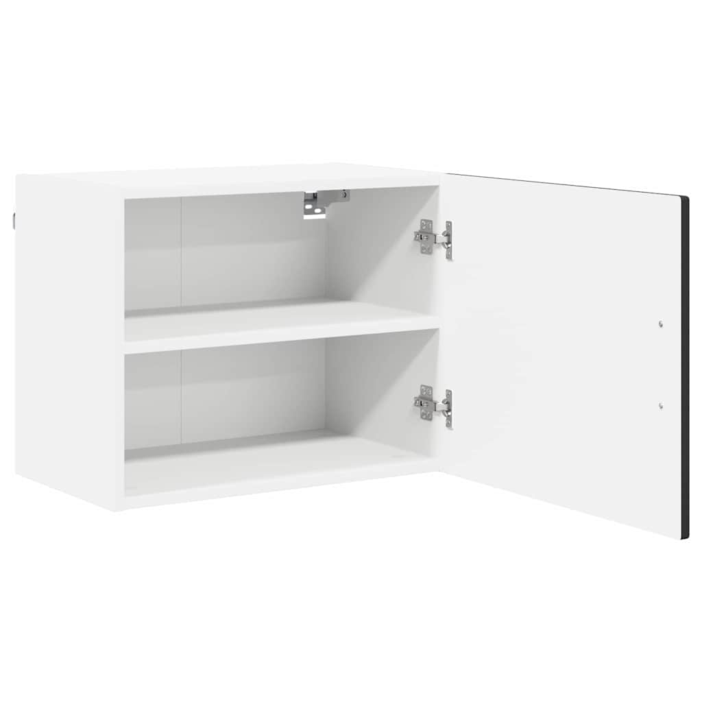 Vaatwasserpaneel met plank Zwart 50 x 31 x 40 cm Bewerkt hout is nu te koop bij PeponiXL, paradijselijk wonen!