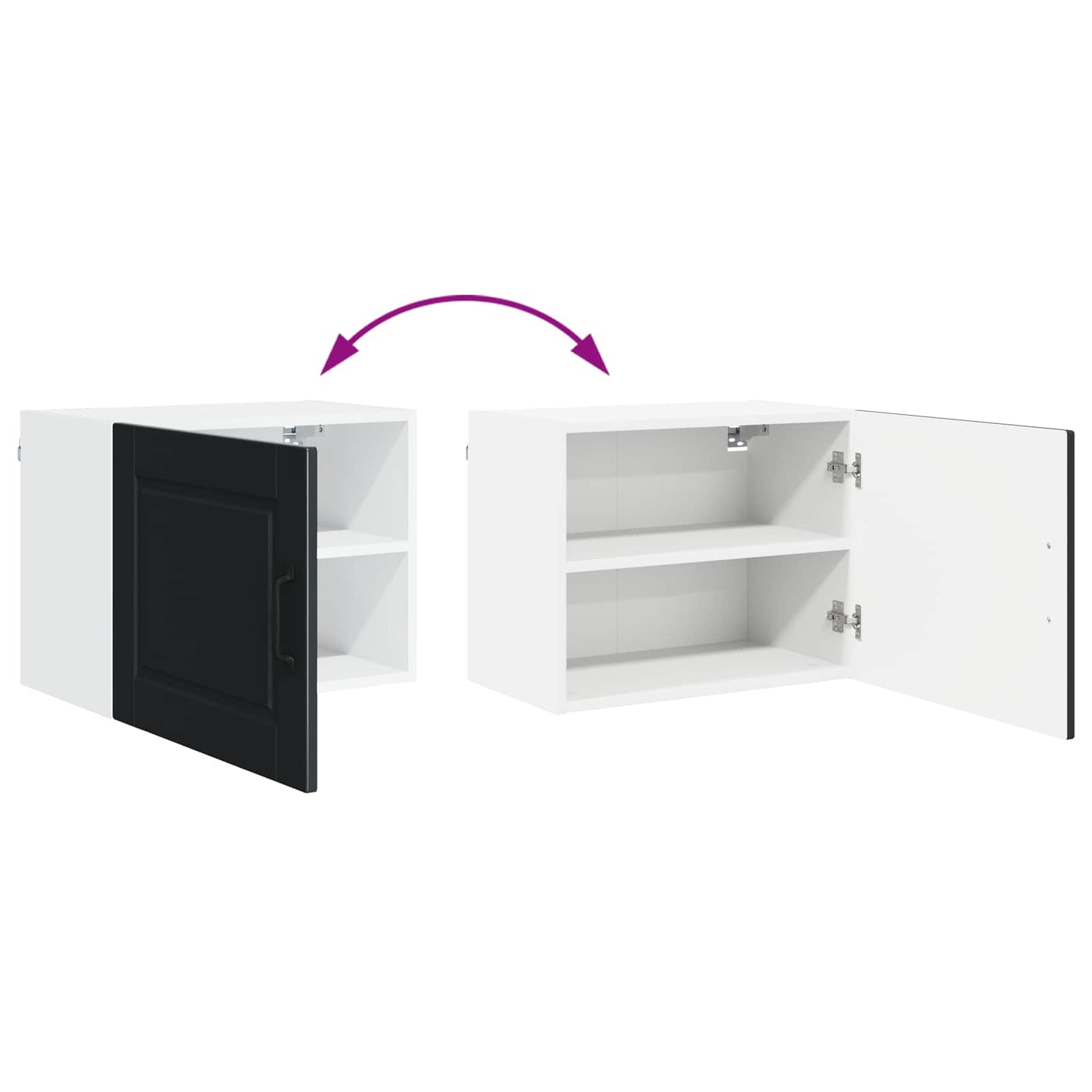 Vaatwasserpaneel 2 pcs Zwart 50 x 31 x 40 cm Bewerkt hout is nu te koop bij PeponiXL, paradijselijk wonen!
