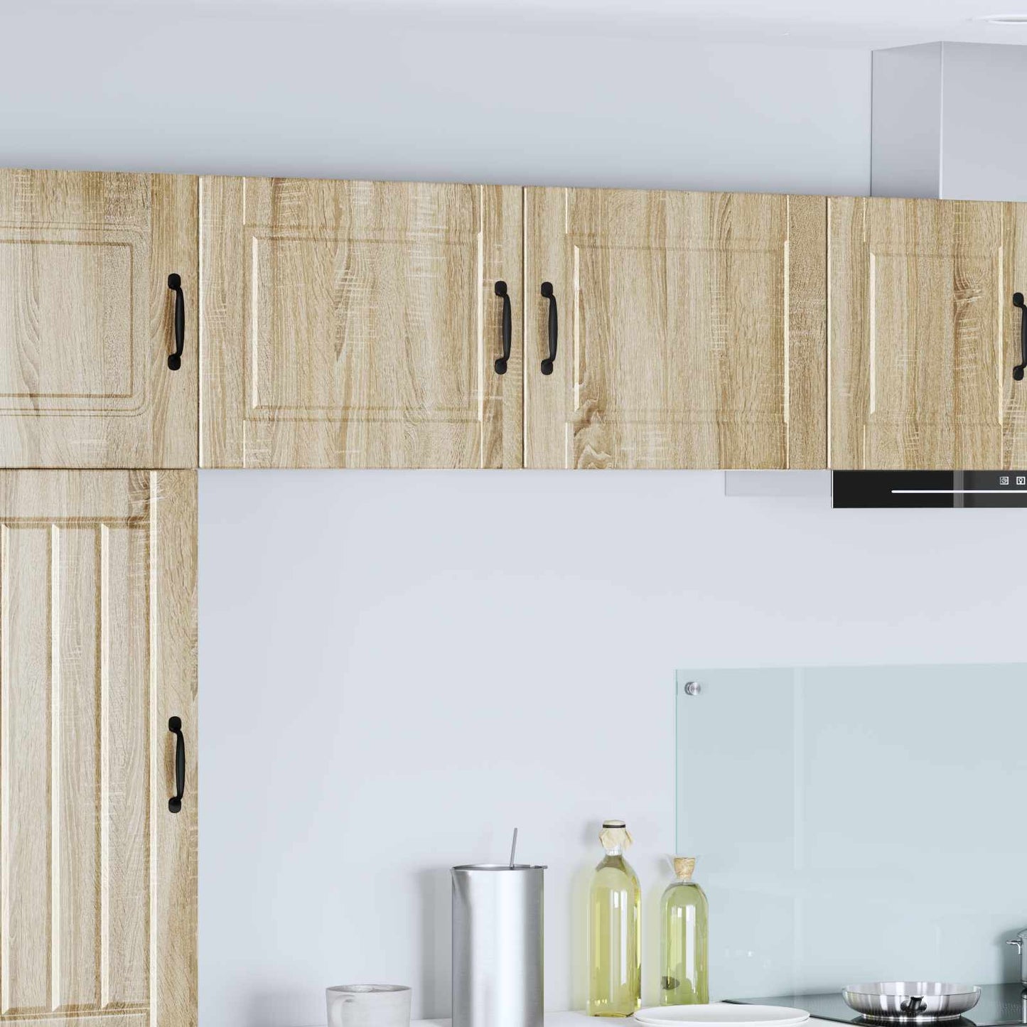 Vaatwasserpaneel met plank 2 pcs Sonoma Eiken 50 x 31 x 40 cm is nu te koop bij PeponiXL, paradijselijk wonen!