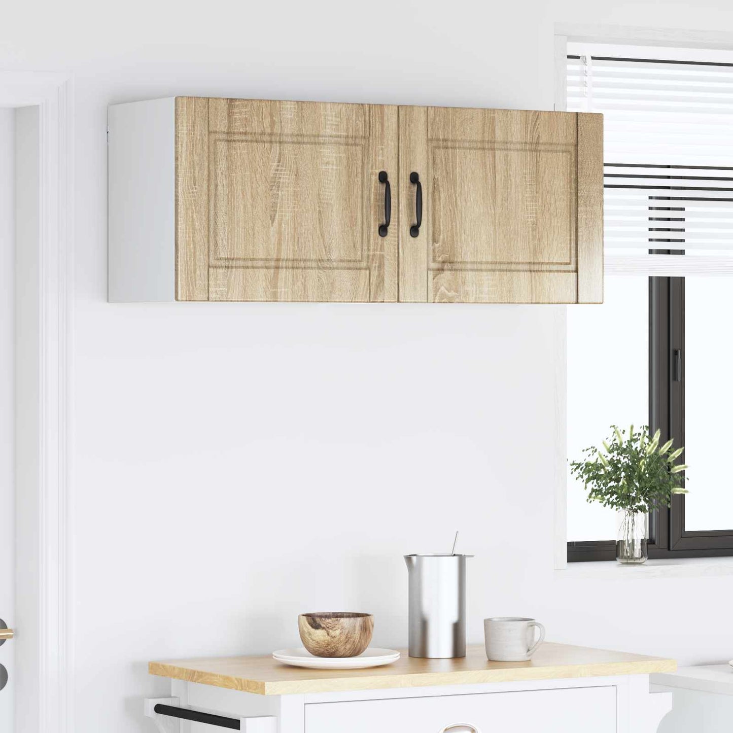 Vaatwasserpaneel met plank 2 pcs Sonoma Eiken 50 x 31 x 40 cm is nu te koop bij PeponiXL, paradijselijk wonen!