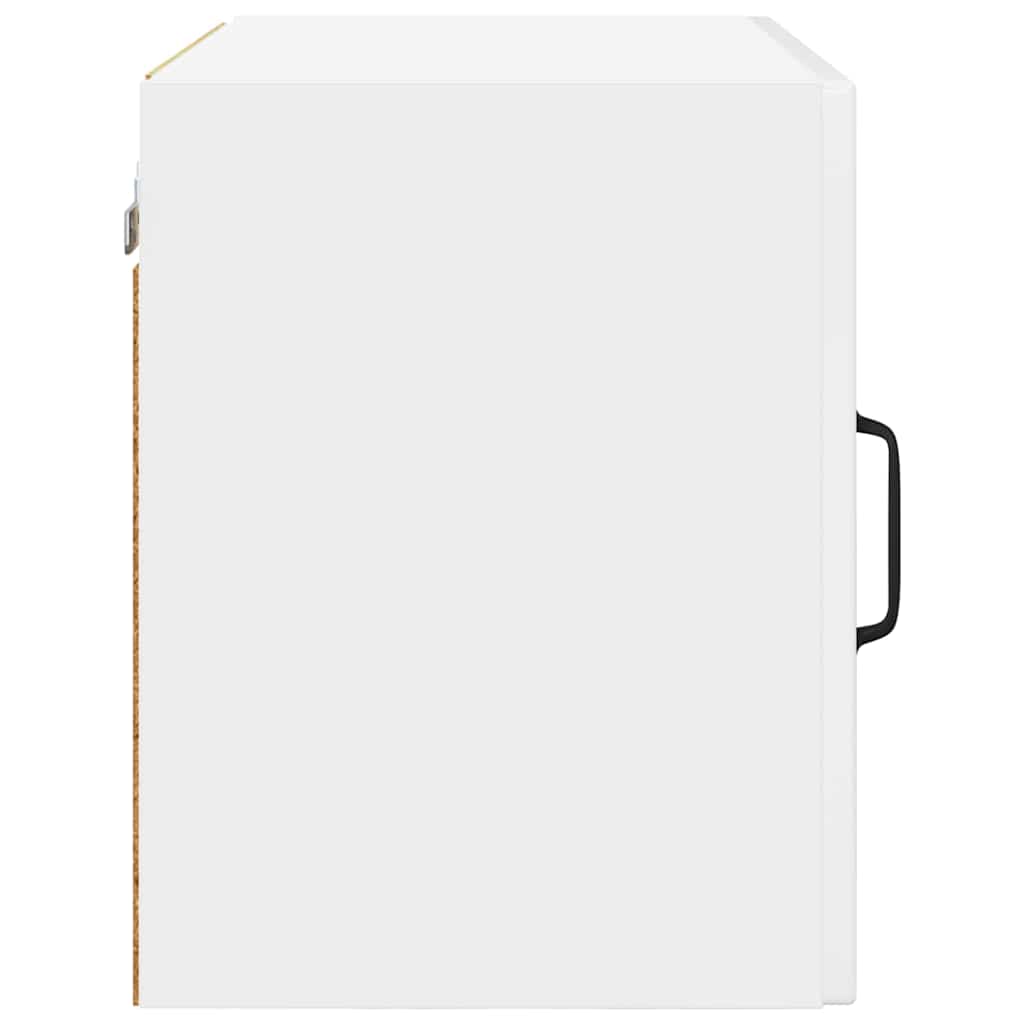 Keukenkast met plank Hoogglans wit 50 x 31 x 40 cm Bewerkt hout is nu te koop bij PeponiXL, paradijselijk wonen!