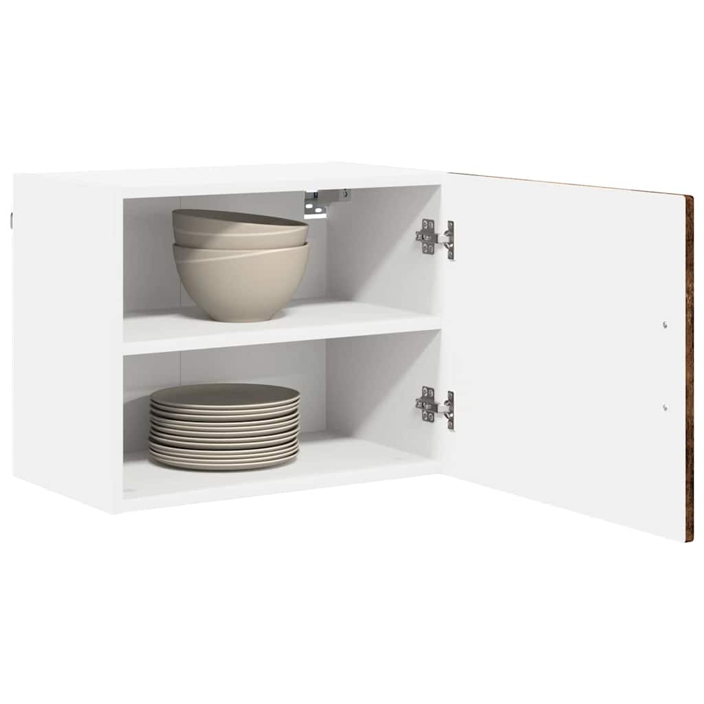 Vaatwasserpaneel met plank 2 pcs Gerookt eiken 50 x 31 x 40 cm is nu te koop bij PeponiXL, paradijselijk wonen!