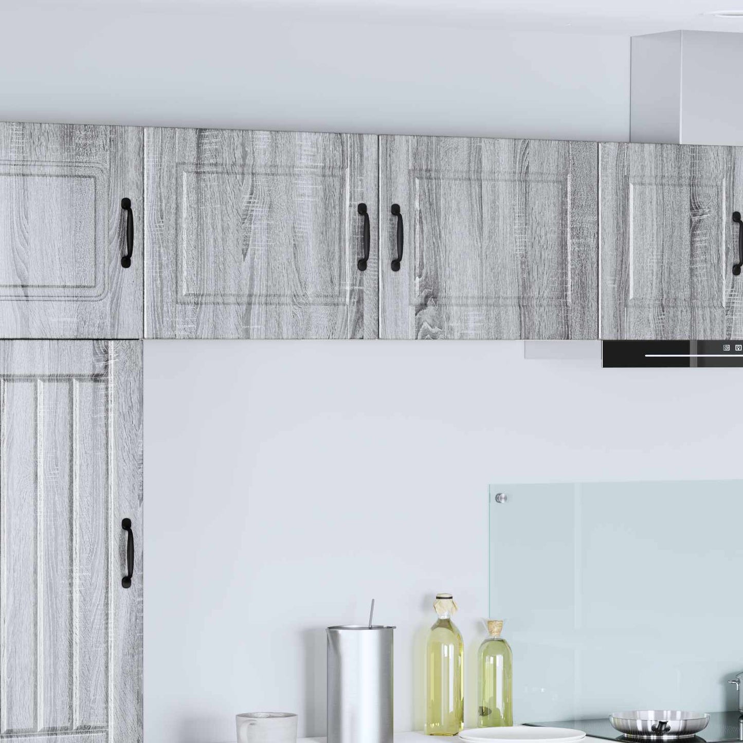 Keukenkast 2 pcs Grijs Sonoma 50 x 31 x 40 cm Bewerkt hout is nu te koop bij PeponiXL, paradijselijk wonen!