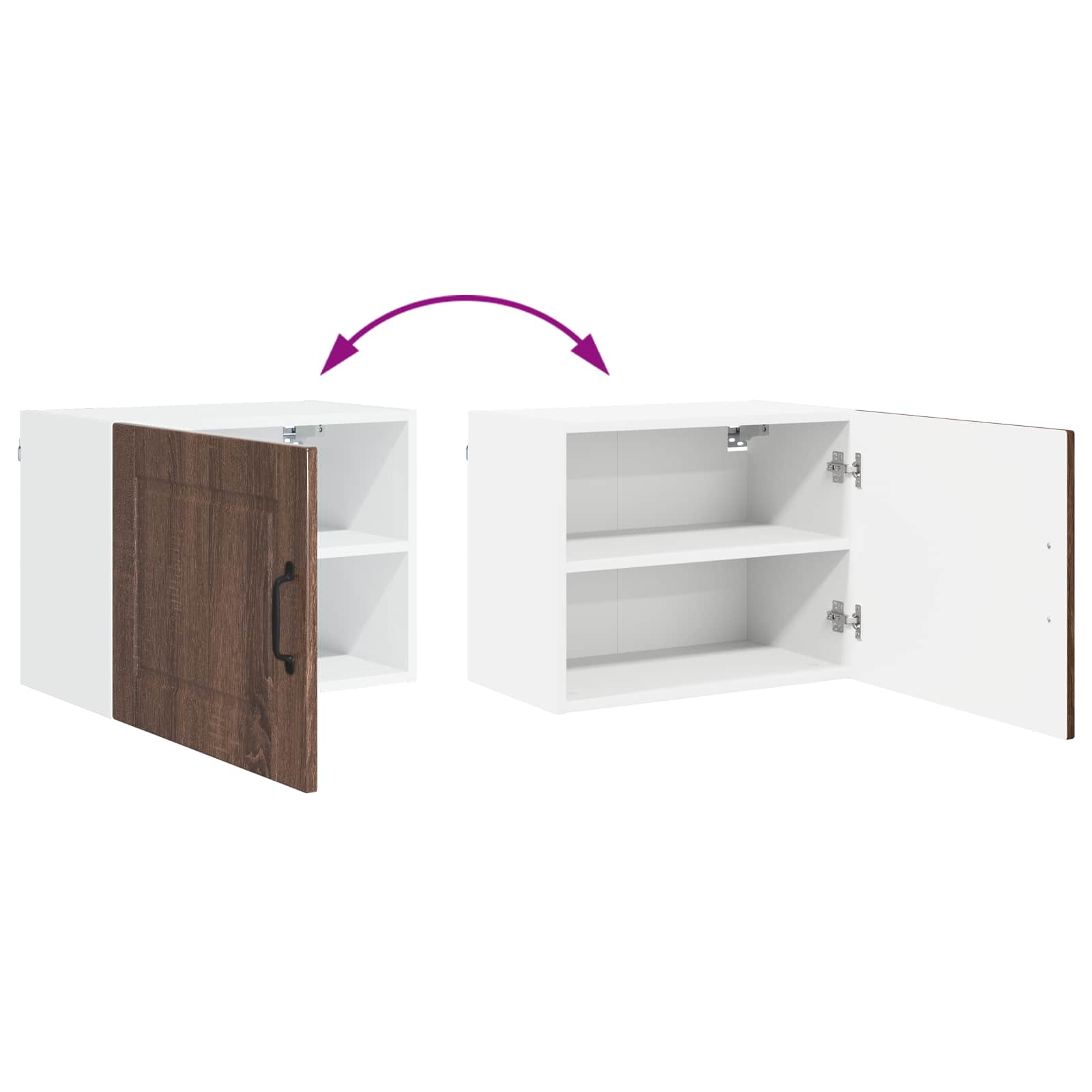 Vaatwasserpaneel Bruin Eiken 50 x 31 x 40 cm Bewerkt hout is nu te koop bij PeponiXL, paradijselijk wonen!