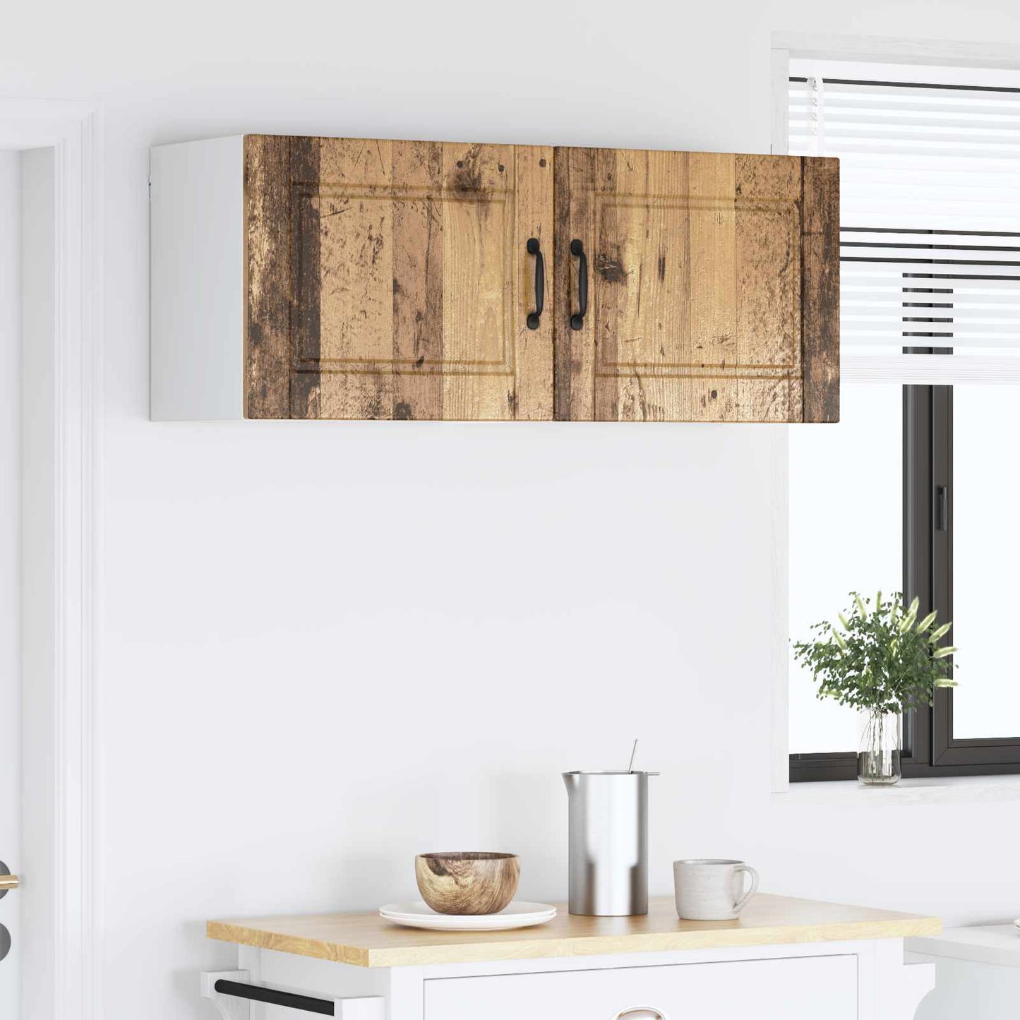 Vaatwasserpaneel 2 pcs Oudhout 50 x 31 x 40 cm Bewerkt hout is nu te koop bij PeponiXL, paradijselijk wonen!