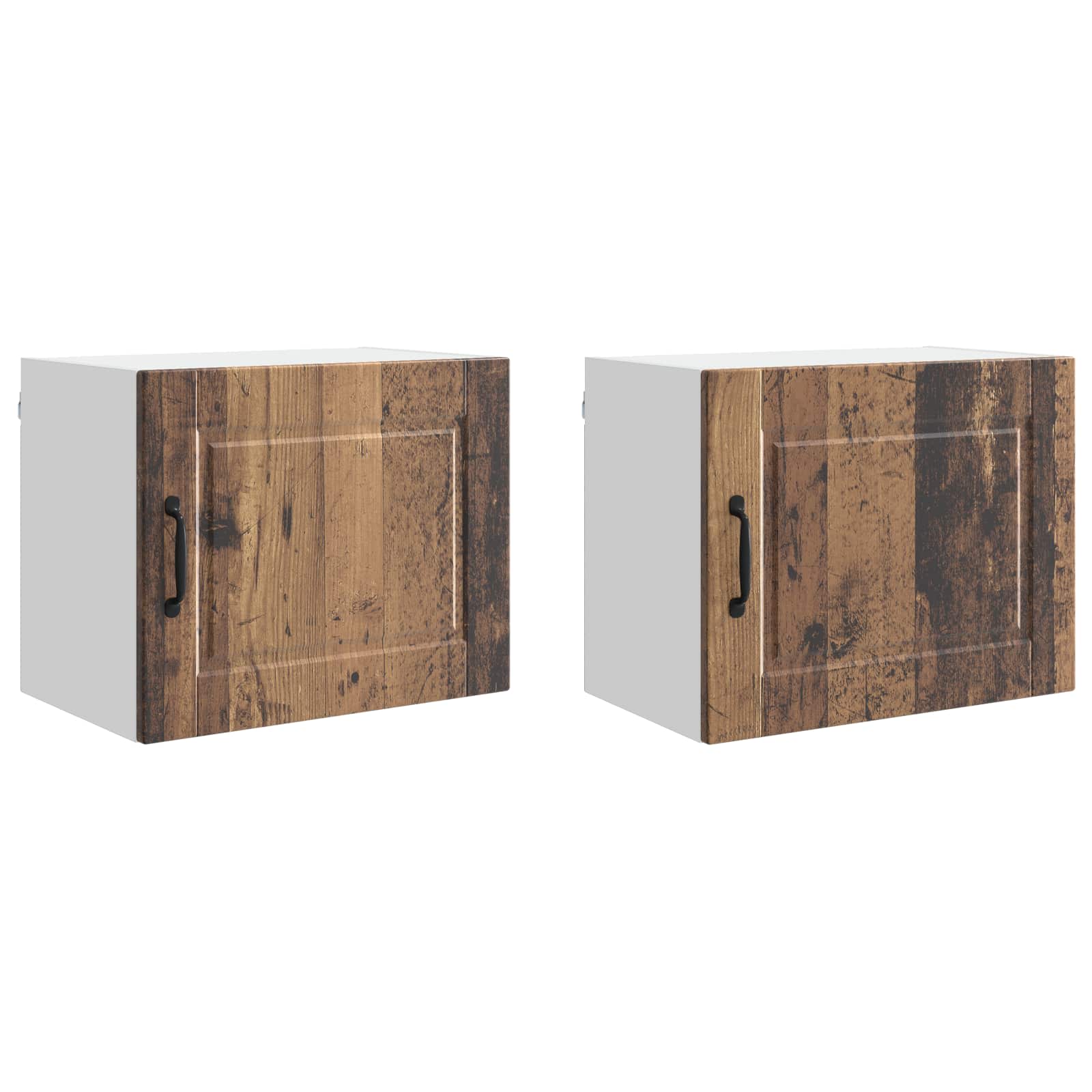 Vaatwasserpaneel 2 pcs Oudhout 50 x 31 x 40 cm Bewerkt hout is nu te koop bij PeponiXL, paradijselijk wonen!