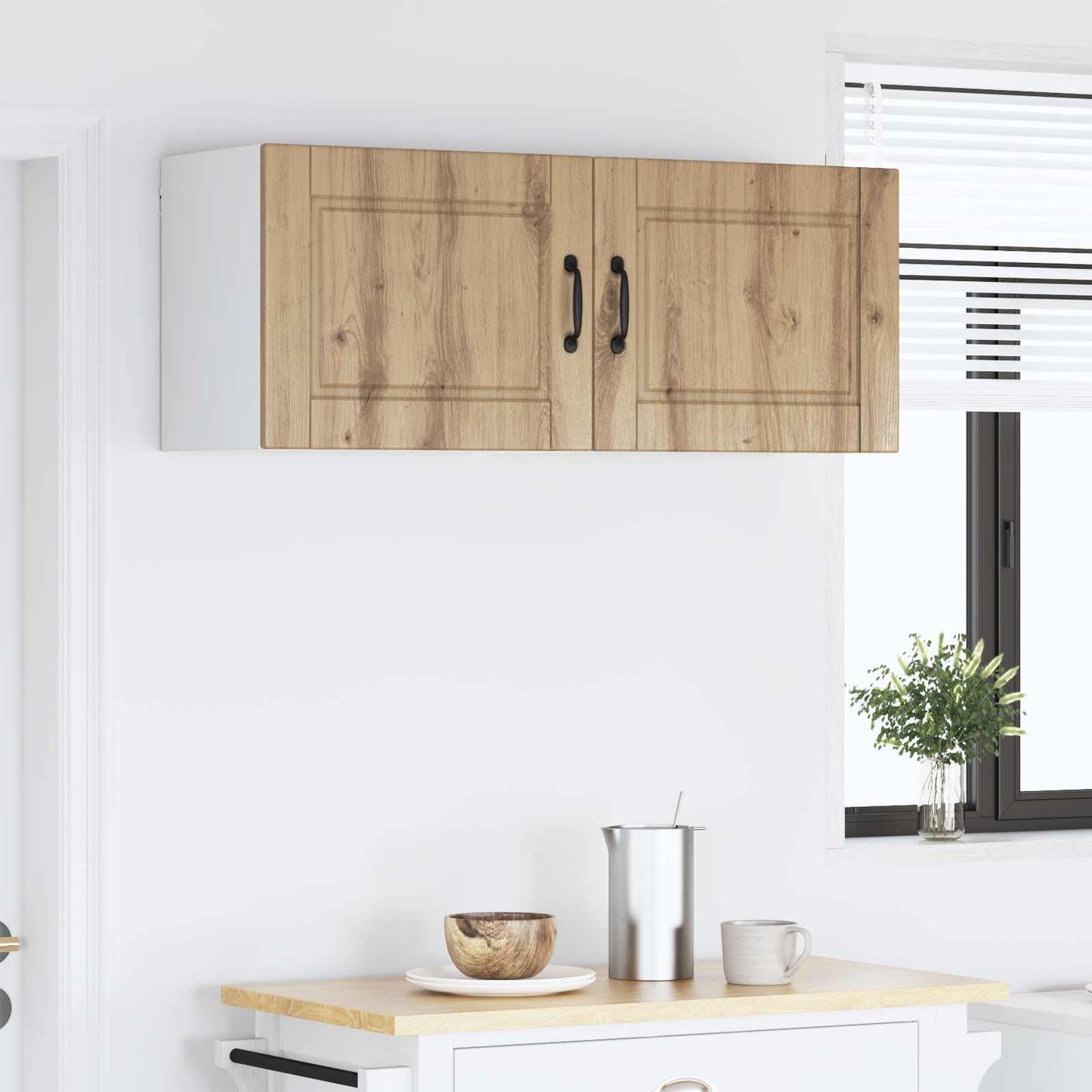 Vaatwasserpaneel met plank 2 pcs Artisan Eiken 50 x 31 x 40 cm is nu te koop bij PeponiXL, paradijselijk wonen!