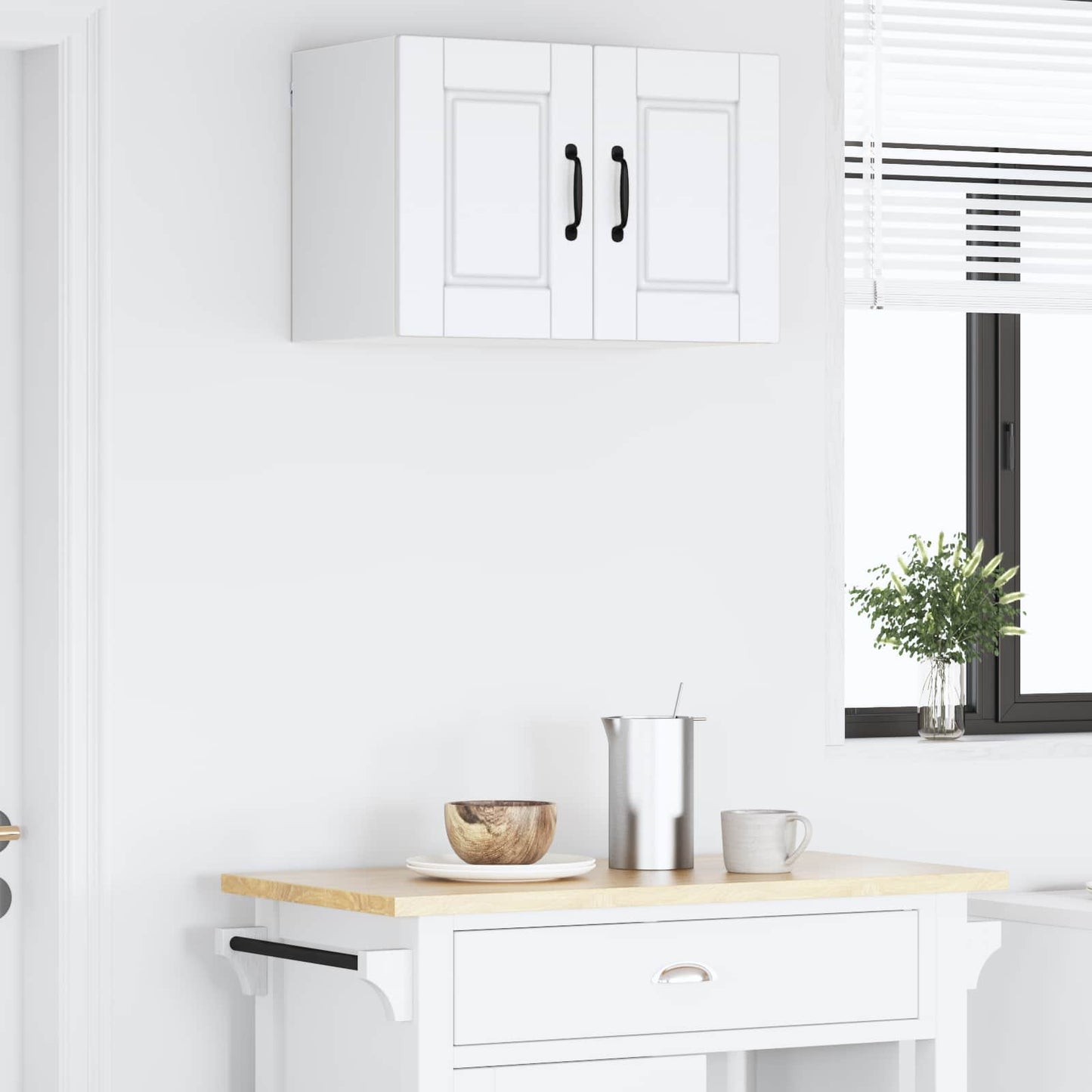 Vaatwasserpaneel met plank Wit 60 x 31 x 40 cm Bewerkt hout is nu te koop bij PeponiXL, paradijselijk wonen!