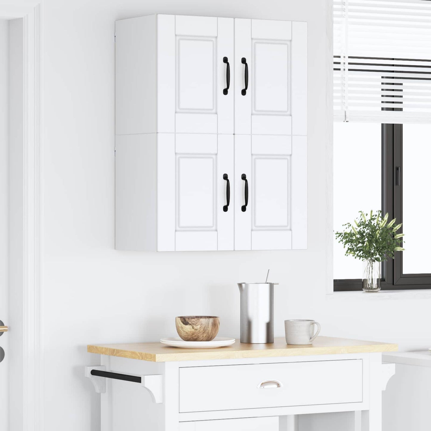 Vaatwasserpaneel 2 pcs Wit 60 x 31 x 40 cm Bewerkt hout is nu te koop bij PeponiXL, paradijselijk wonen!