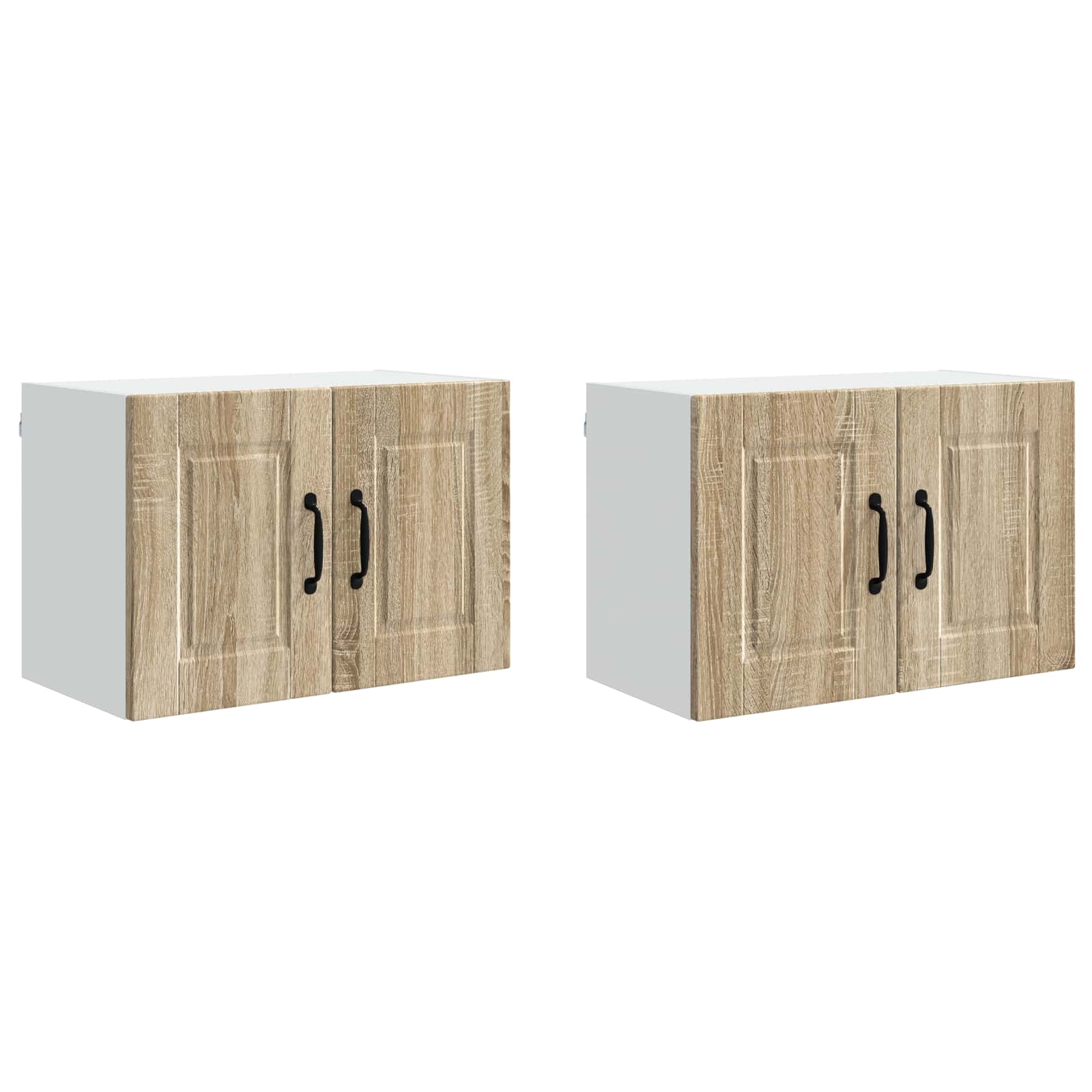 Vaatwasserpaneel met plank 2 pcs Sonoma Eiken 60 x 31 x 40 cm is nu te koop bij PeponiXL, paradijselijk wonen!
