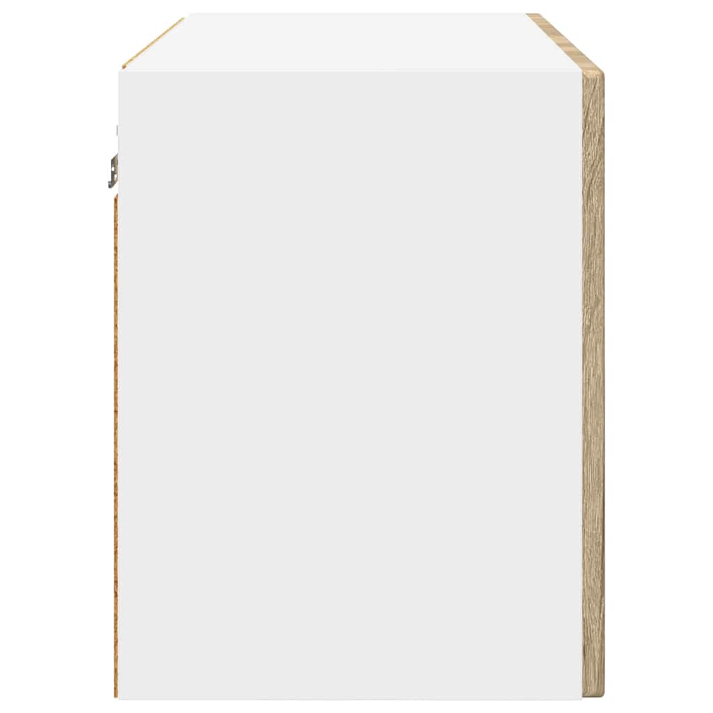 Vaatwasserpaneel met plank 2 pcs Sonoma Eiken 60 x 31 x 40 cm is nu te koop bij PeponiXL, paradijselijk wonen!
