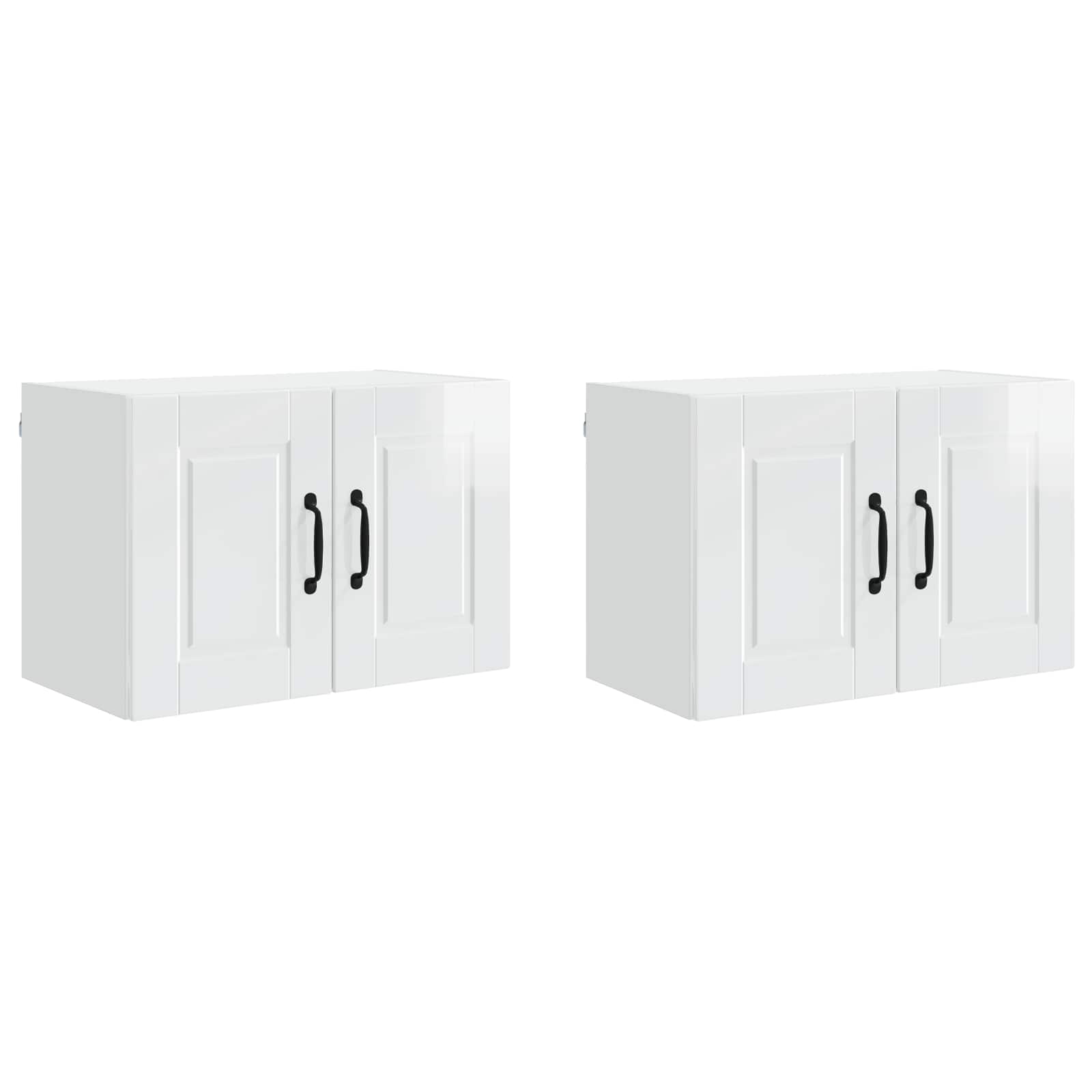 Vaatwasserpaneel met plank 2 pcs Hoogglans wit 60 x 31 x 40 cm is nu te koop bij PeponiXL, paradijselijk wonen!