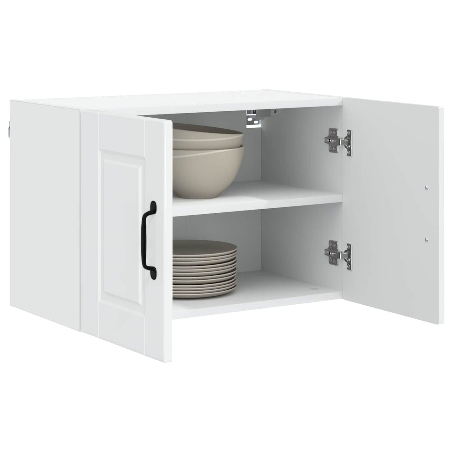 Vaatwasserpaneel met plank 2 pcs Hoogglans wit 60 x 31 x 40 cm is nu te koop bij PeponiXL, paradijselijk wonen!