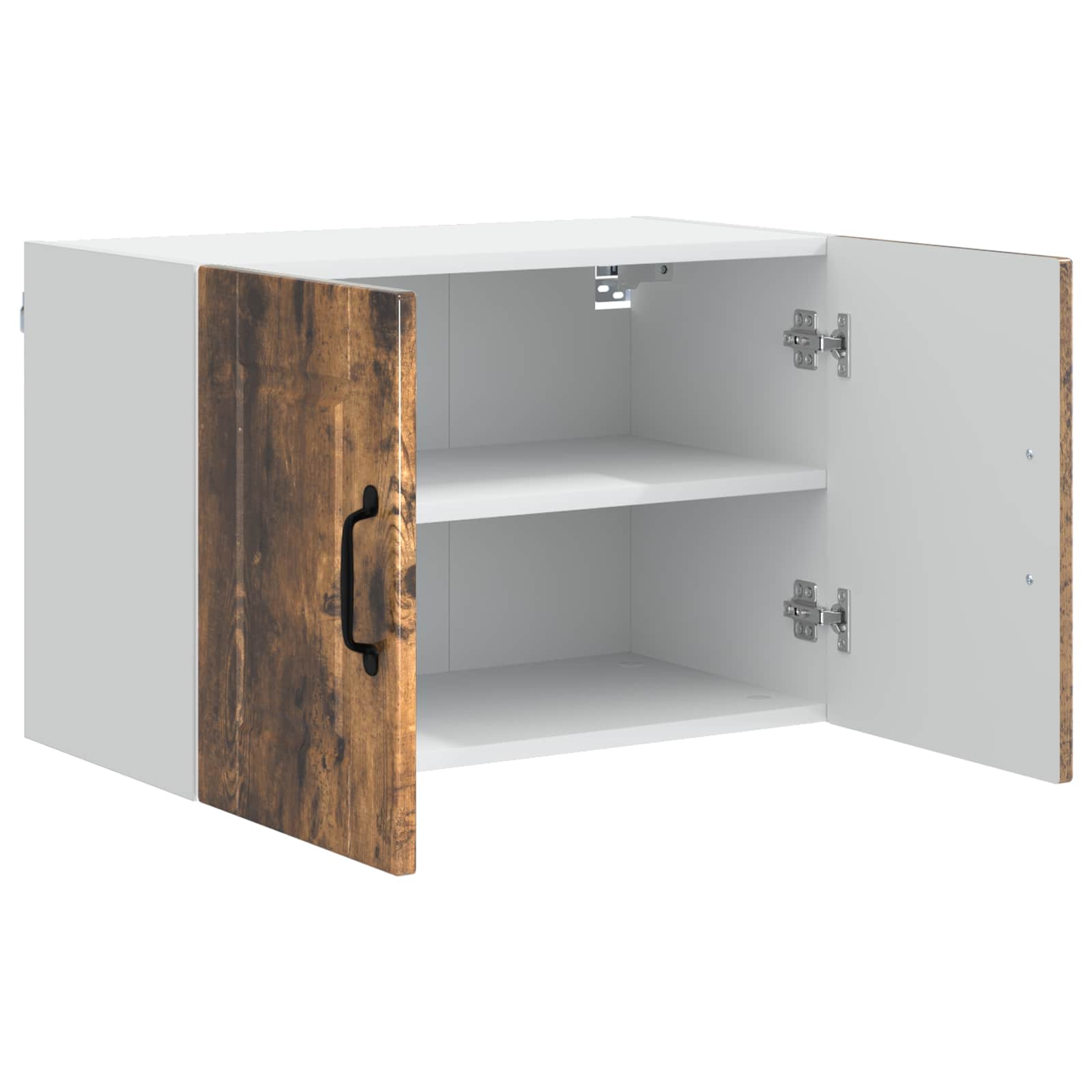 Vaatwasserpaneel met plank 2 pcs Gerookt eiken 60 x 31 x 40 cm is nu te koop bij PeponiXL, paradijselijk wonen!