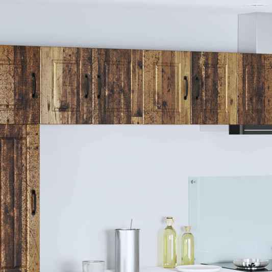 Vaatwasserpaneel 2 pcs Oudhout 60 x 31 x 40 cm Bewerkt hout is nu te koop bij PeponiXL, paradijselijk wonen!