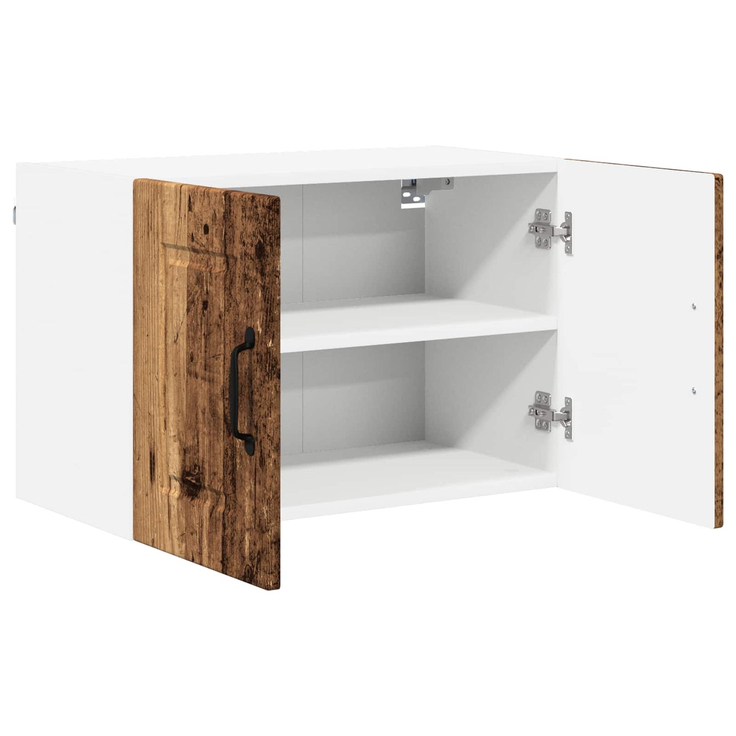 Keukenkast met plank 2 pcs Oudhout 60 x 31 x 40 cm Bewerkt hout is nu te koop bij PeponiXL, paradijselijk wonen!