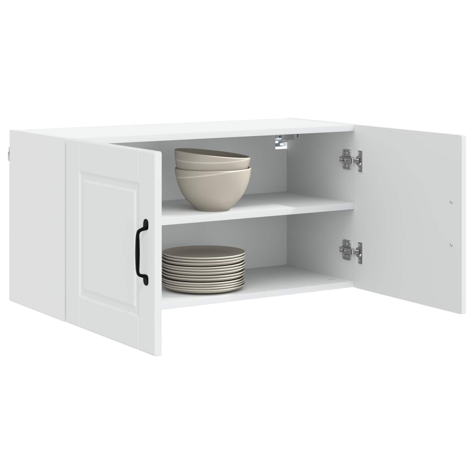 Vaatwasserpaneel met plank Wit 80 x 31 x 40 cm Bewerkt hout is nu te koop bij PeponiXL, paradijselijk wonen!