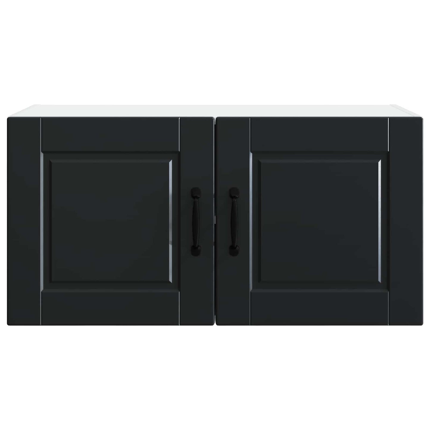 Vaatwasserpaneel met plank Zwart 80 x 31 x 40 cm Bewerkt hout is nu te koop bij PeponiXL, paradijselijk wonen!