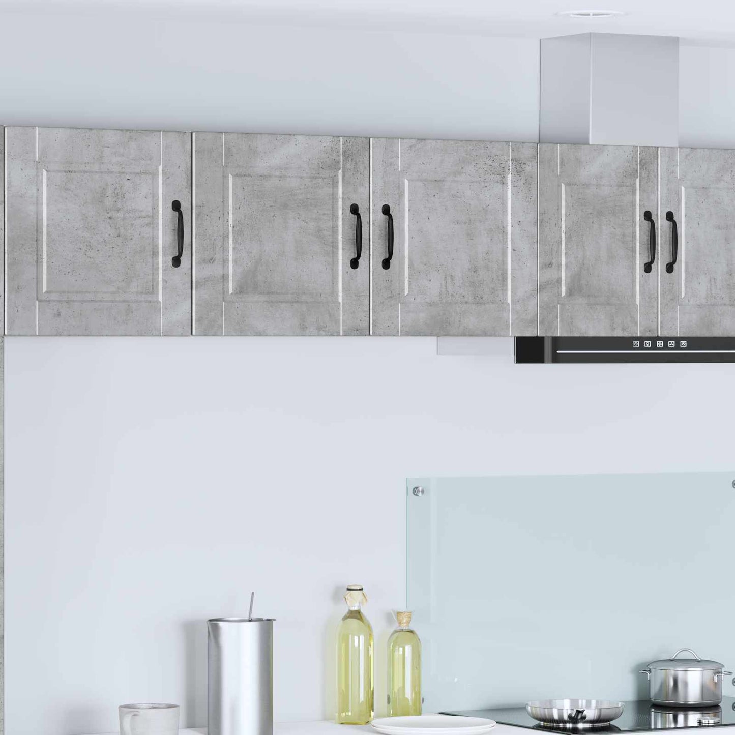 Keukenkast met plank Beton Grijs 80 x 31 x 40 cm Bewerkt hout is nu te koop bij PeponiXL, paradijselijk wonen!
