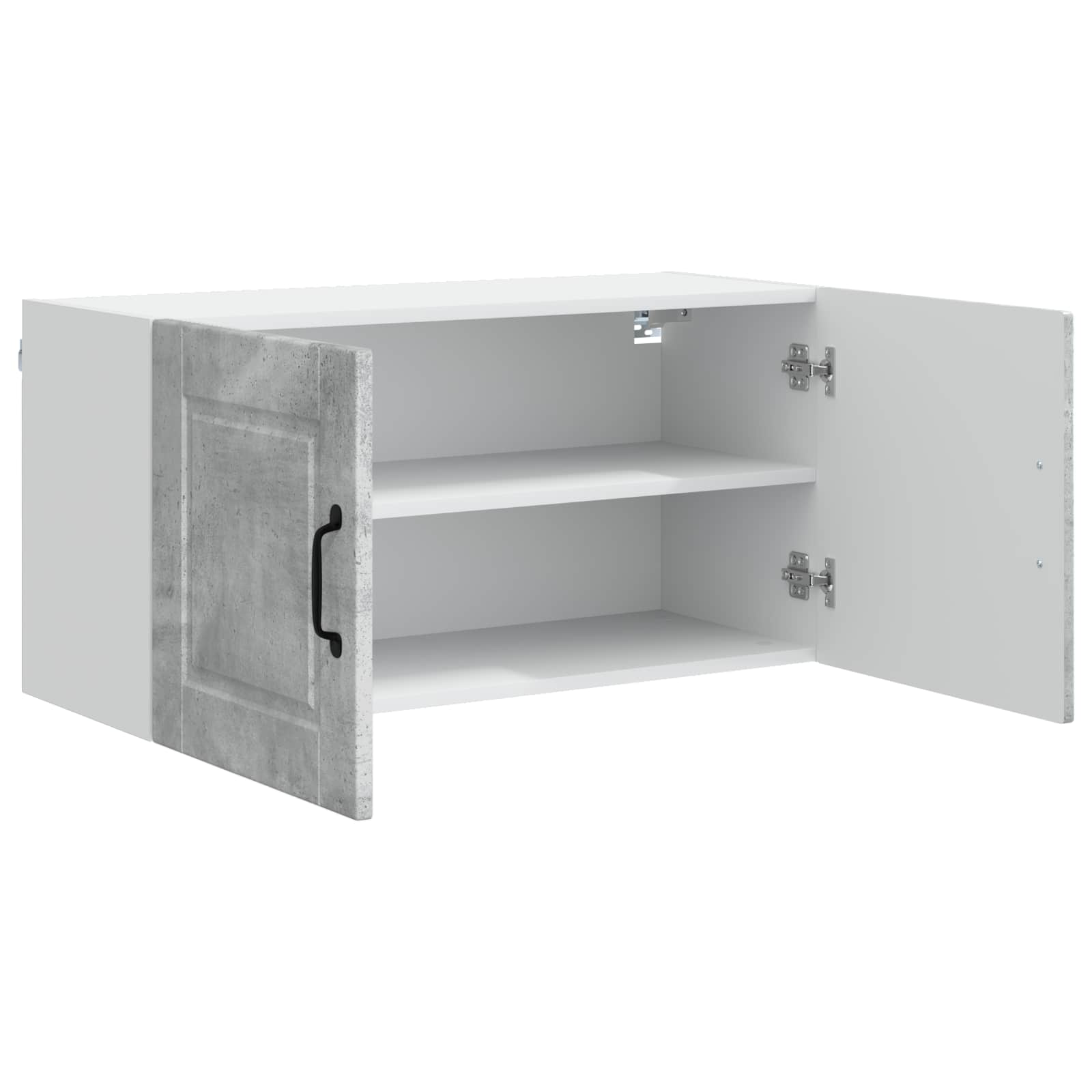 Keukenkast met plank Beton Grijs 80 x 31 x 40 cm Bewerkt hout is nu te koop bij PeponiXL, paradijselijk wonen!