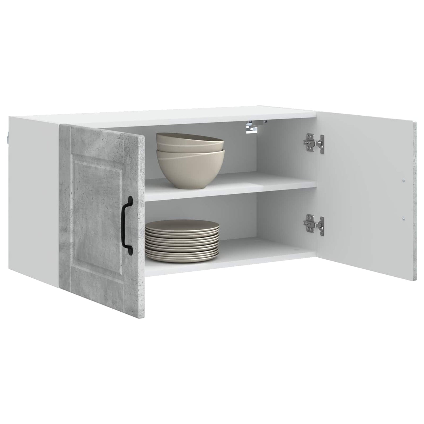 Keukenkast met plank Beton Grijs 80 x 31 x 40 cm Bewerkt hout is nu te koop bij PeponiXL, paradijselijk wonen!