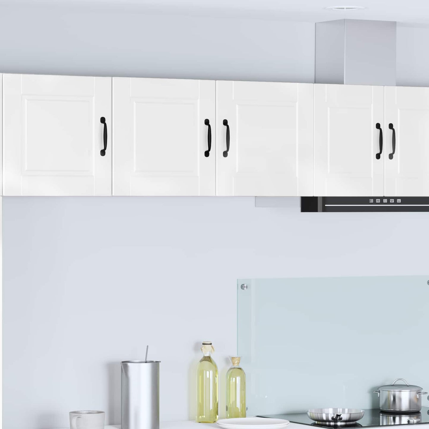 Keukenkast met plank Hoogglans wit 80 x 31 x 40 cm Bewerkt hout is nu te koop bij PeponiXL, paradijselijk wonen!