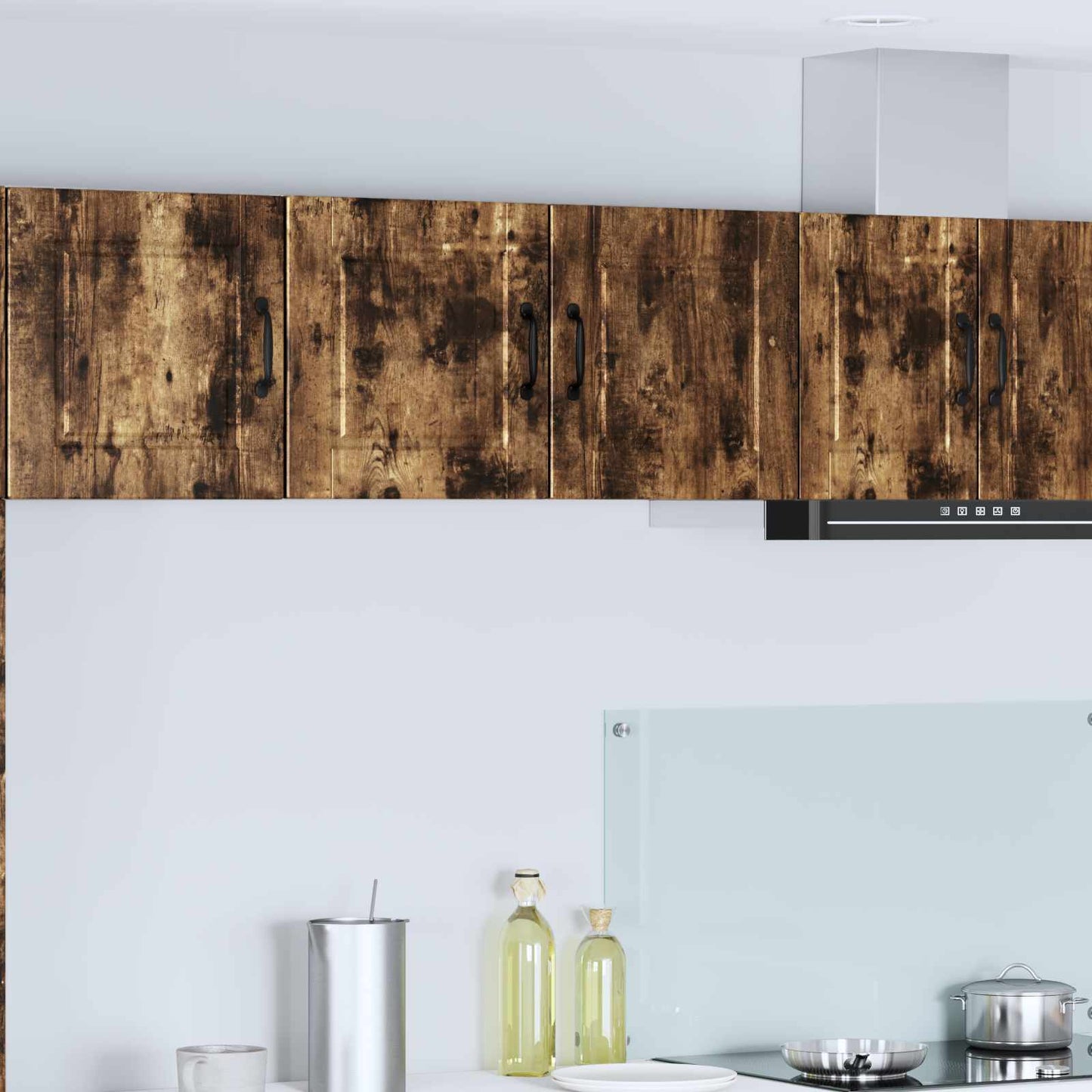 Vaatwasserpaneel Gerookt eiken 80 x 31 x 40 cm Bewerkt hout is nu te koop bij PeponiXL, paradijselijk wonen!