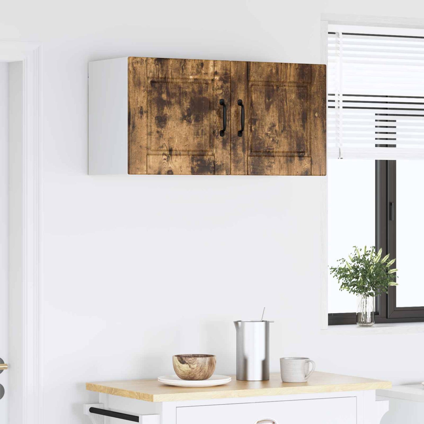 Vaatwasserpaneel Gerookt eiken 80 x 31 x 40 cm Bewerkt hout is nu te koop bij PeponiXL, paradijselijk wonen!
