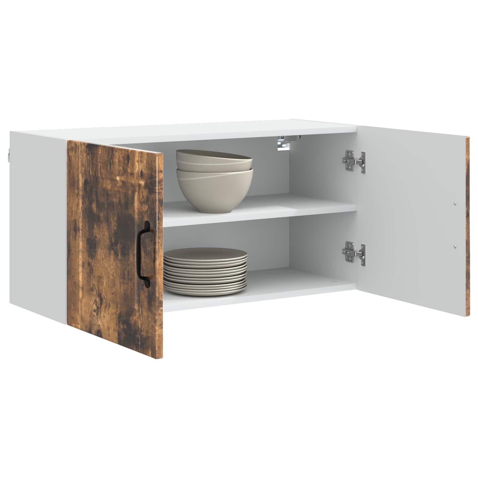 Vaatwasserpaneel Gerookt eiken 80 x 31 x 40 cm Bewerkt hout is nu te koop bij PeponiXL, paradijselijk wonen!
