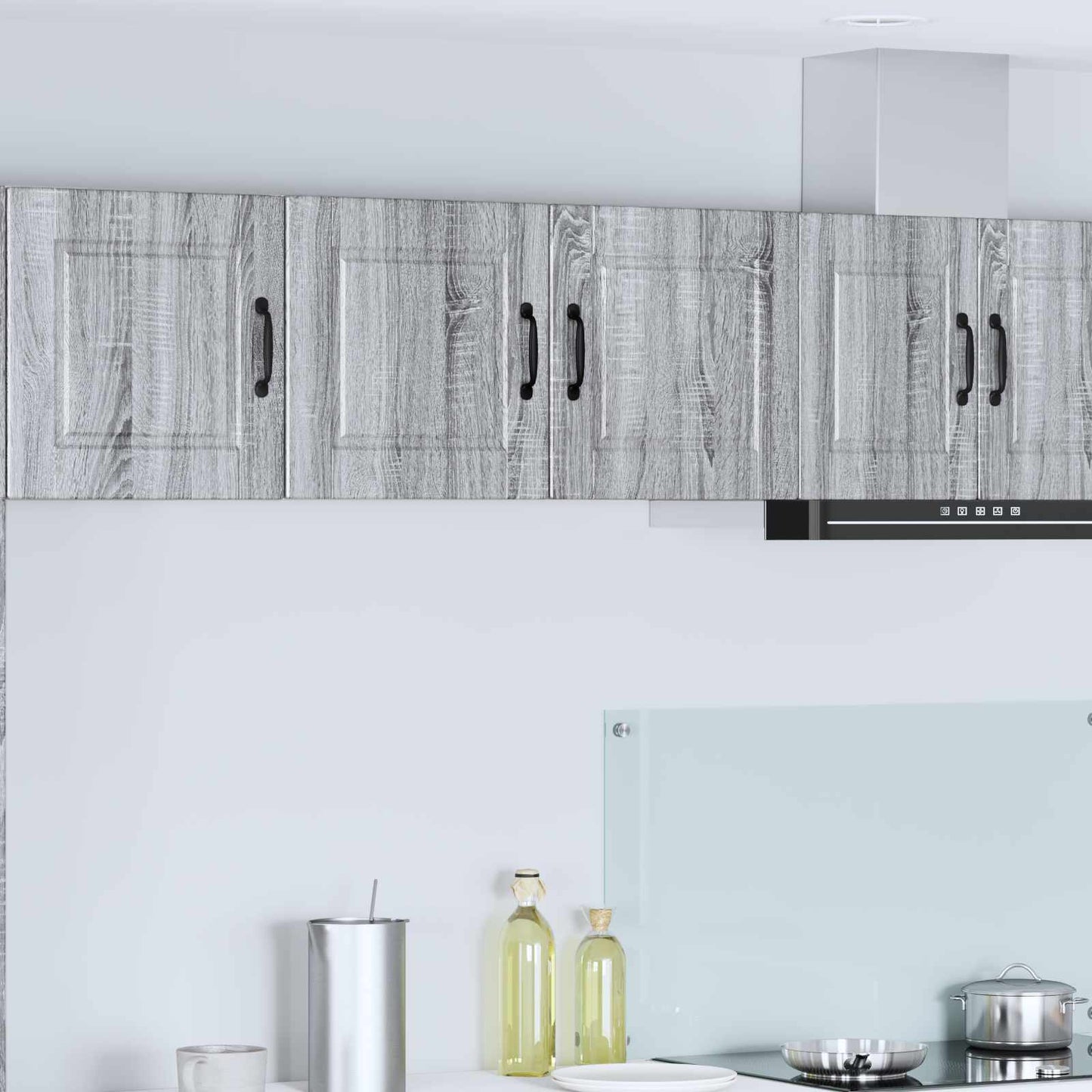 Keukenkast met plank Grijs Sonoma 80 x 31 x 40 cm Bewerkt hout is nu te koop bij PeponiXL, paradijselijk wonen!