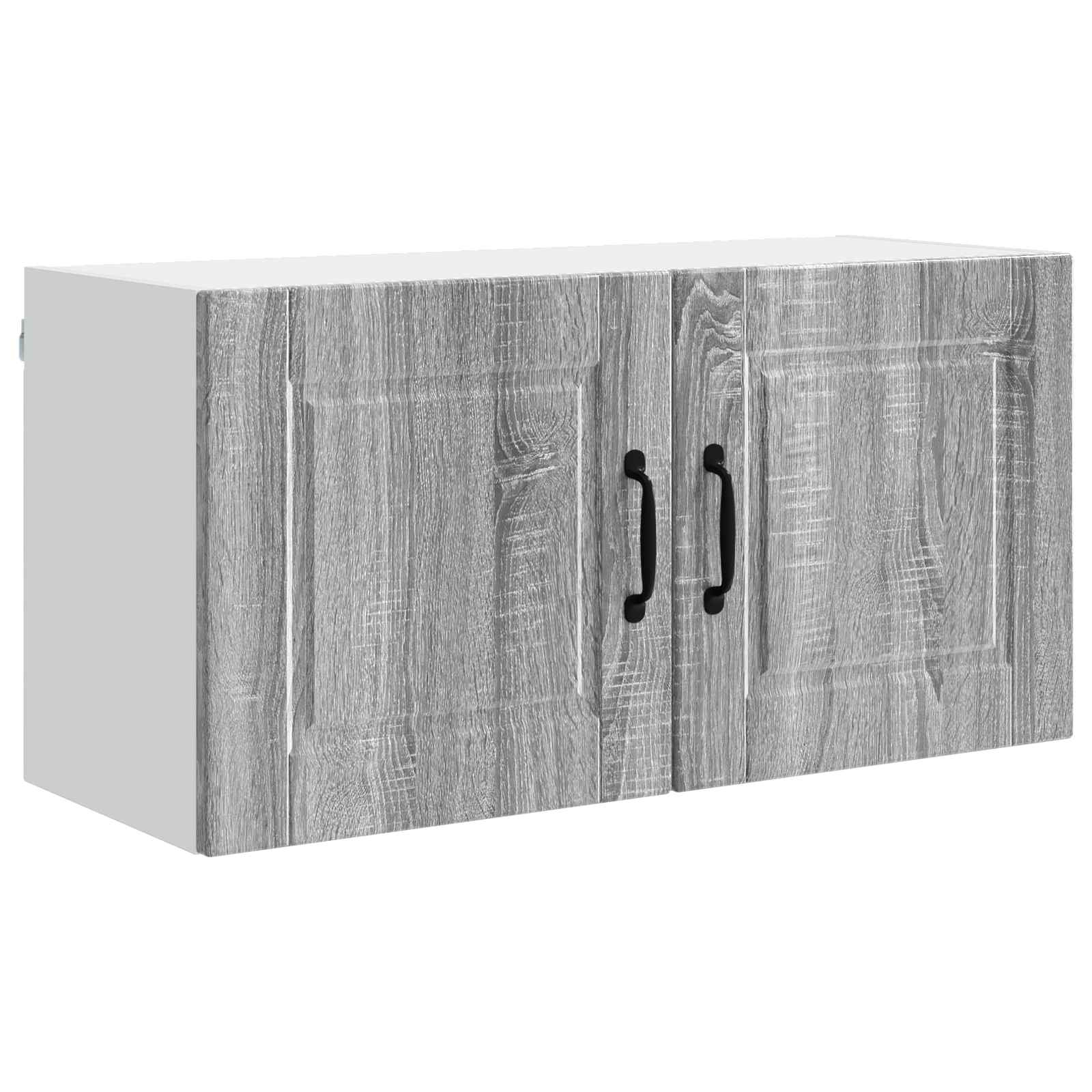 Keukenkast met plank Grijs Sonoma 80 x 31 x 40 cm Bewerkt hout is nu te koop bij PeponiXL, paradijselijk wonen!