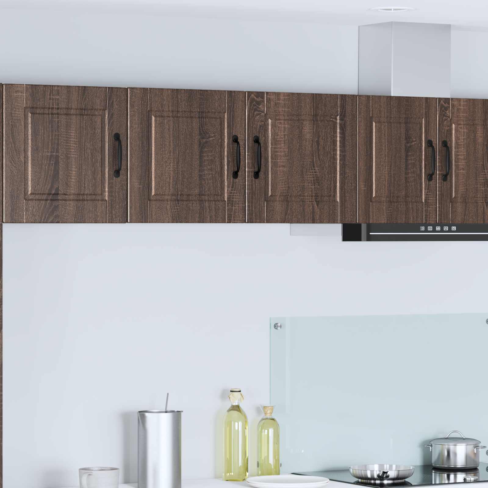 Vaatwasserpaneel Bruin Eiken 80 x 31 x 40 cm Bewerkt hout is nu te koop bij PeponiXL, paradijselijk wonen!