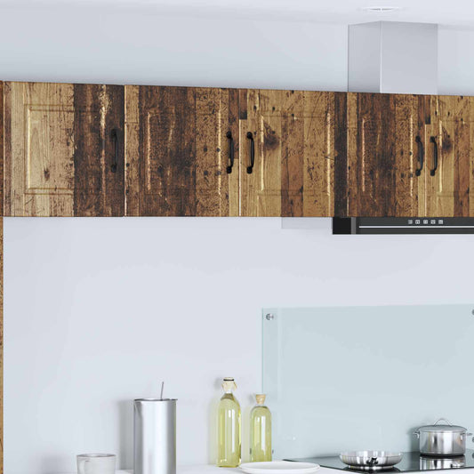 Vaatwasserpaneel met plank Oudhout 80 x 31 x 40 cm Bewerkt hout is nu te koop bij PeponiXL, paradijselijk wonen!
