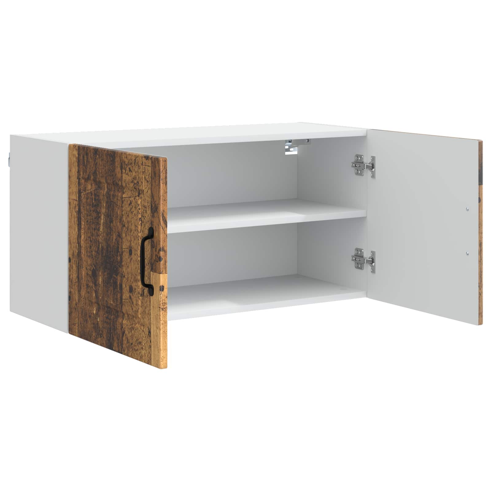 Keukenkast met plank Oudhout 80 x 31 x 40 cm Bewerkt hout is nu te koop bij PeponiXL, paradijselijk wonen!