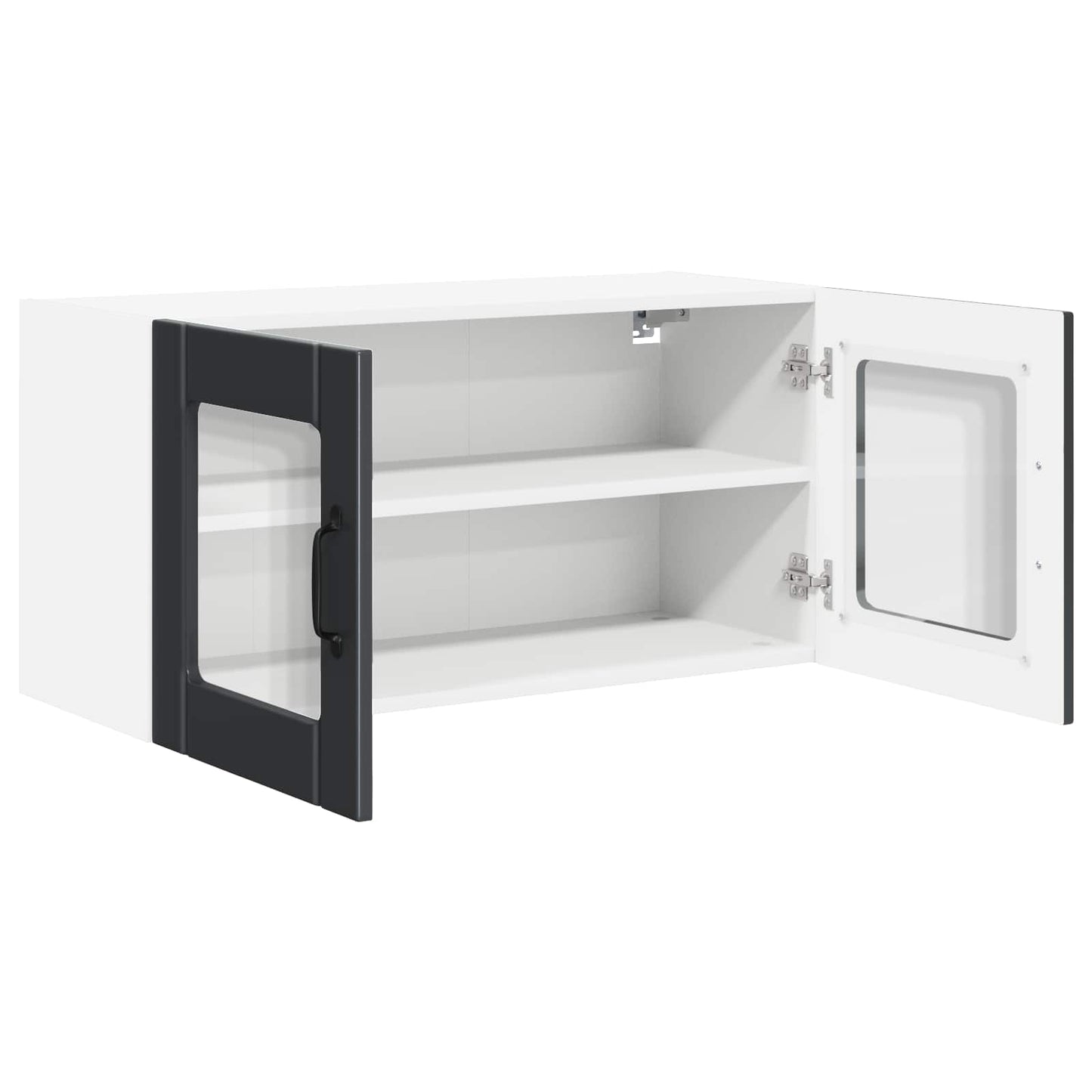 Vaatwasserpaneel met plank Zwart 80 x 31 x 40 cm Bewerkt hout is nu te koop bij PeponiXL, paradijselijk wonen!