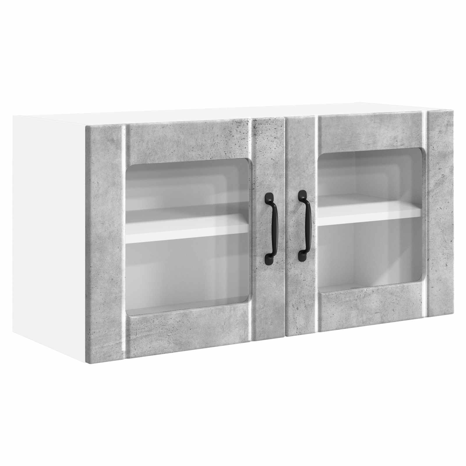 Keukenkast met plank Beton Grijs 80 x 31 x 40 cm Bewerkt hout is nu te koop bij PeponiXL, paradijselijk wonen!