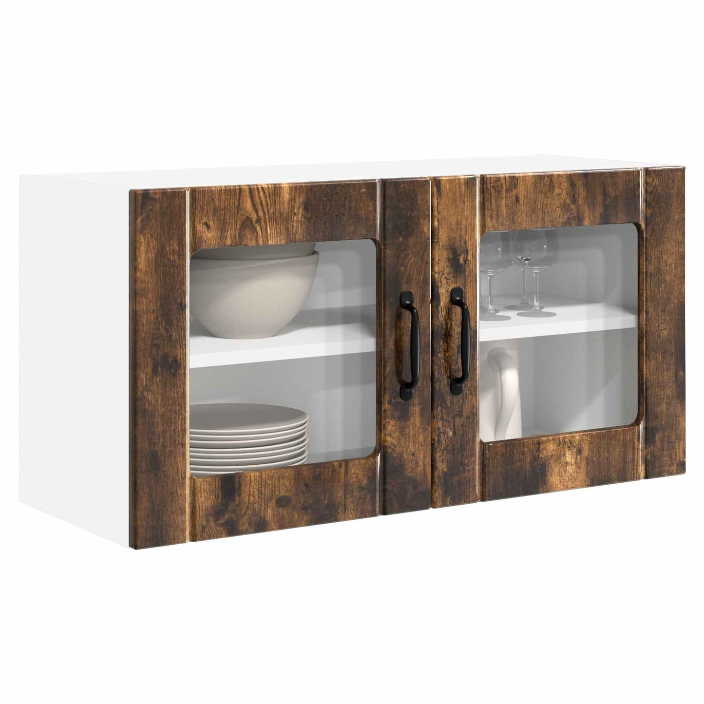 Vaatwasserpaneel Gerookt eiken 80 x 31 x 40 cm Bewerkt hout is nu te koop bij PeponiXL, paradijselijk wonen!