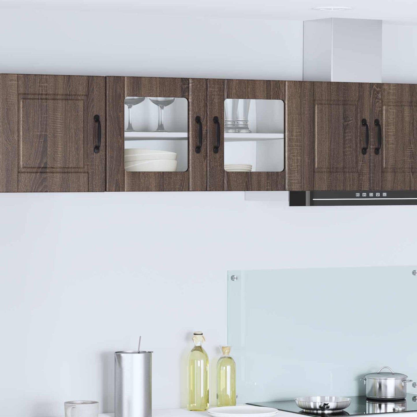 Vaatwasserpaneel Bruin Eiken 80 x 31 x 40 cm Bewerkt hout is nu te koop bij PeponiXL, paradijselijk wonen!